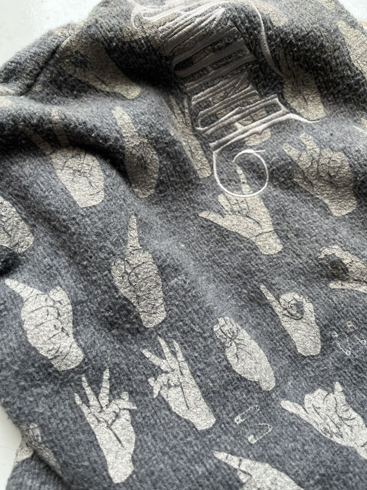 Le Grande Bleu (L.G.B.) 2000s green banana velvet lgb style hoodie Size US L / EU 52-54 / 3 - 6 Thumbnail