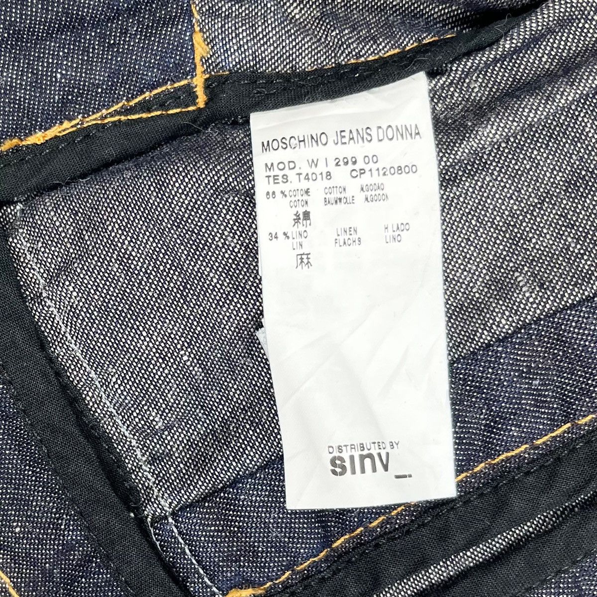 Designer × Moschino Moschino Jeans Denim Distressed Shorts Blazer Jacket Size S / US 4 / IT 40 - 9 Thumbnail