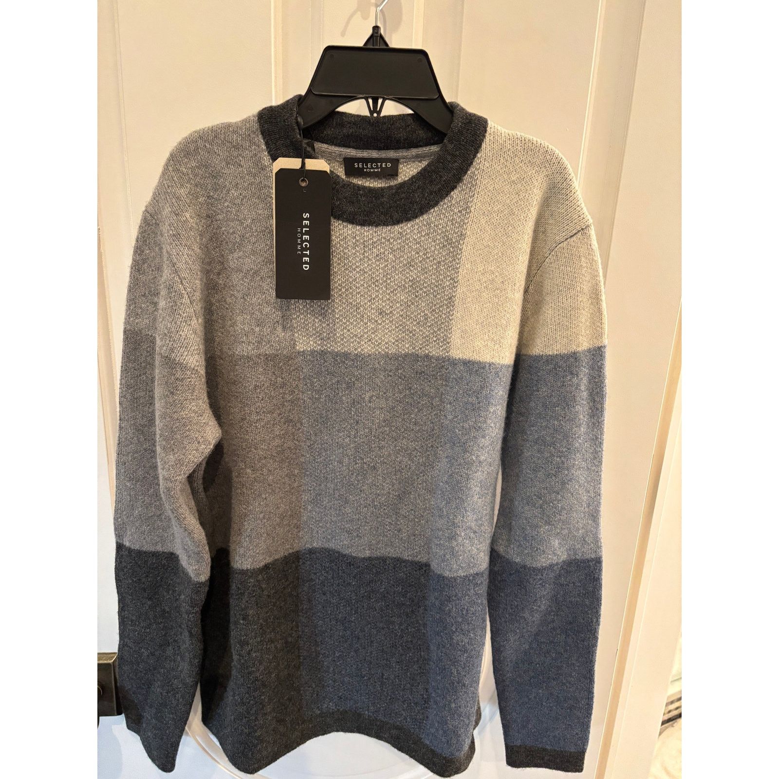 Selected Homme Selected Homme Mens Multicolor Blue Wool Sweater Size Small Size US S / EU 44-46 / 1 - 1 Preview