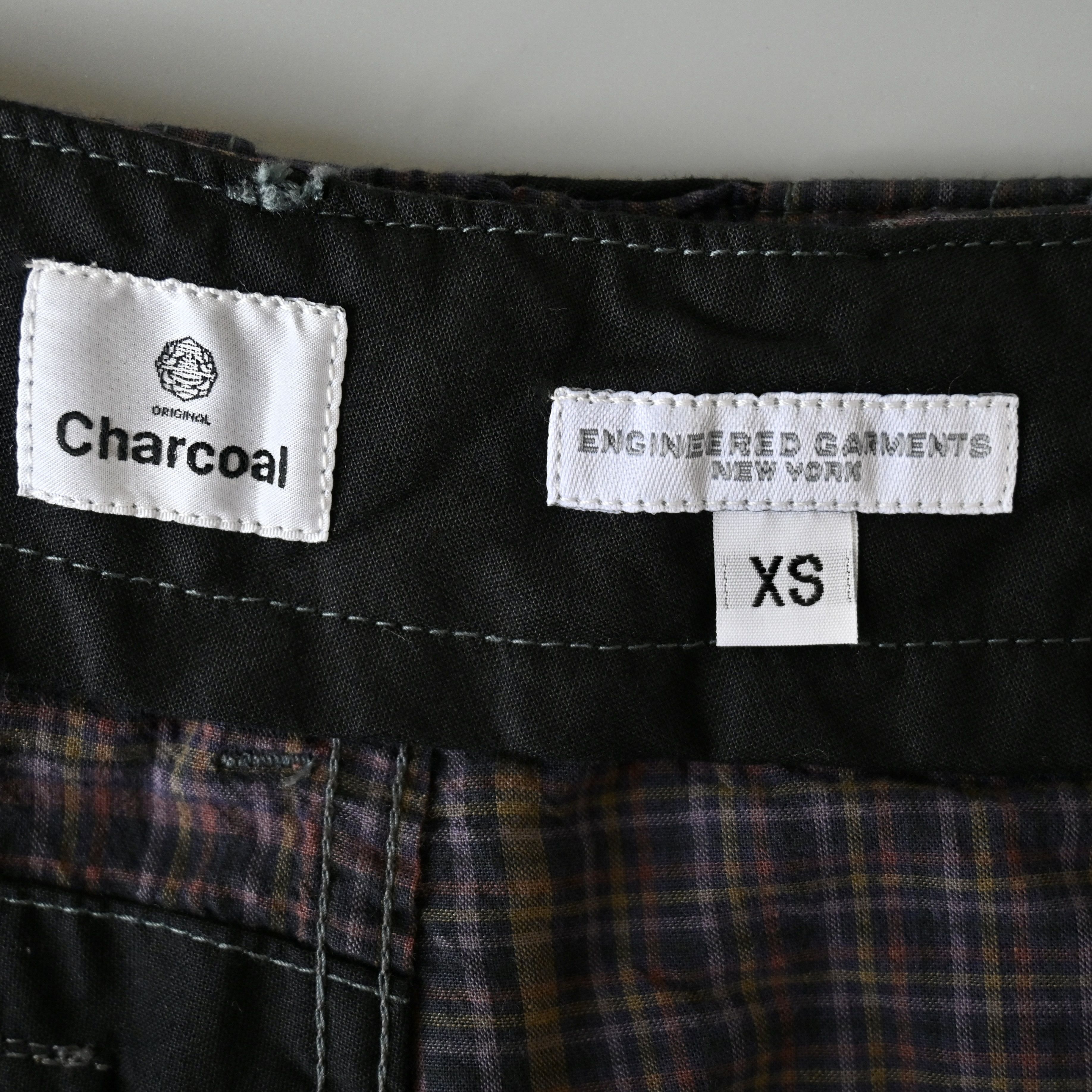 Engineered Garments UNUSED, Engineered Garments fatigue shorts, brown plaid, XS Size US 30 / EU 46 - 8 Thumbnail