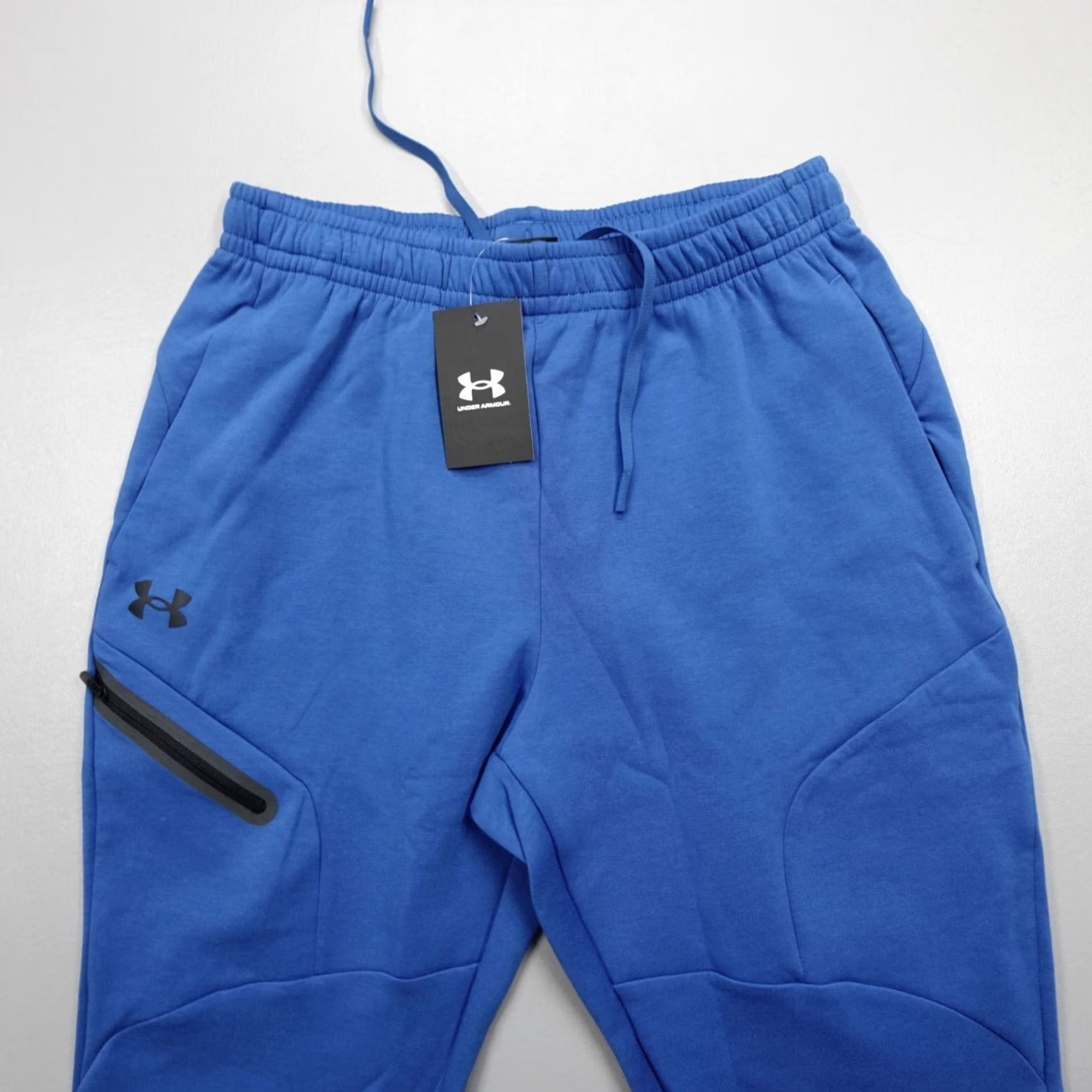 Under Armour Under Armour Unstoppable Fleece Joggers Blue 1379808-432 Men’s Size L Socks? Size US 33 - 3 Thumbnail
