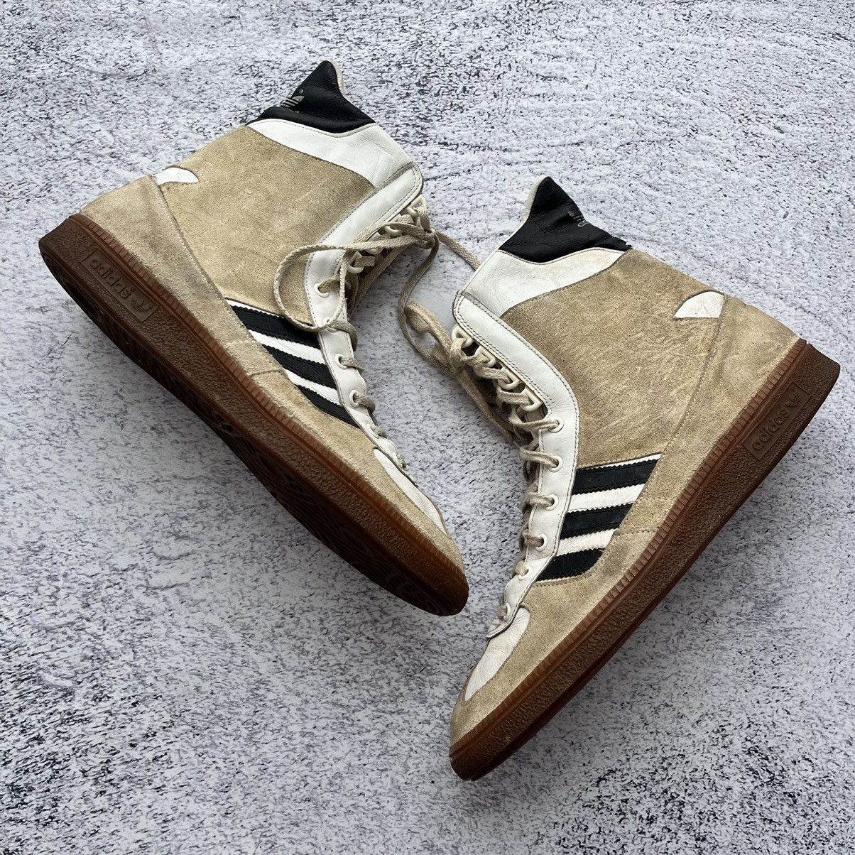 Adidas × Vintage vintage 80's Adidas Adimed Stabil Leather Men's Sneakers Size US 12 / EU 45 - 2 Thumbnail