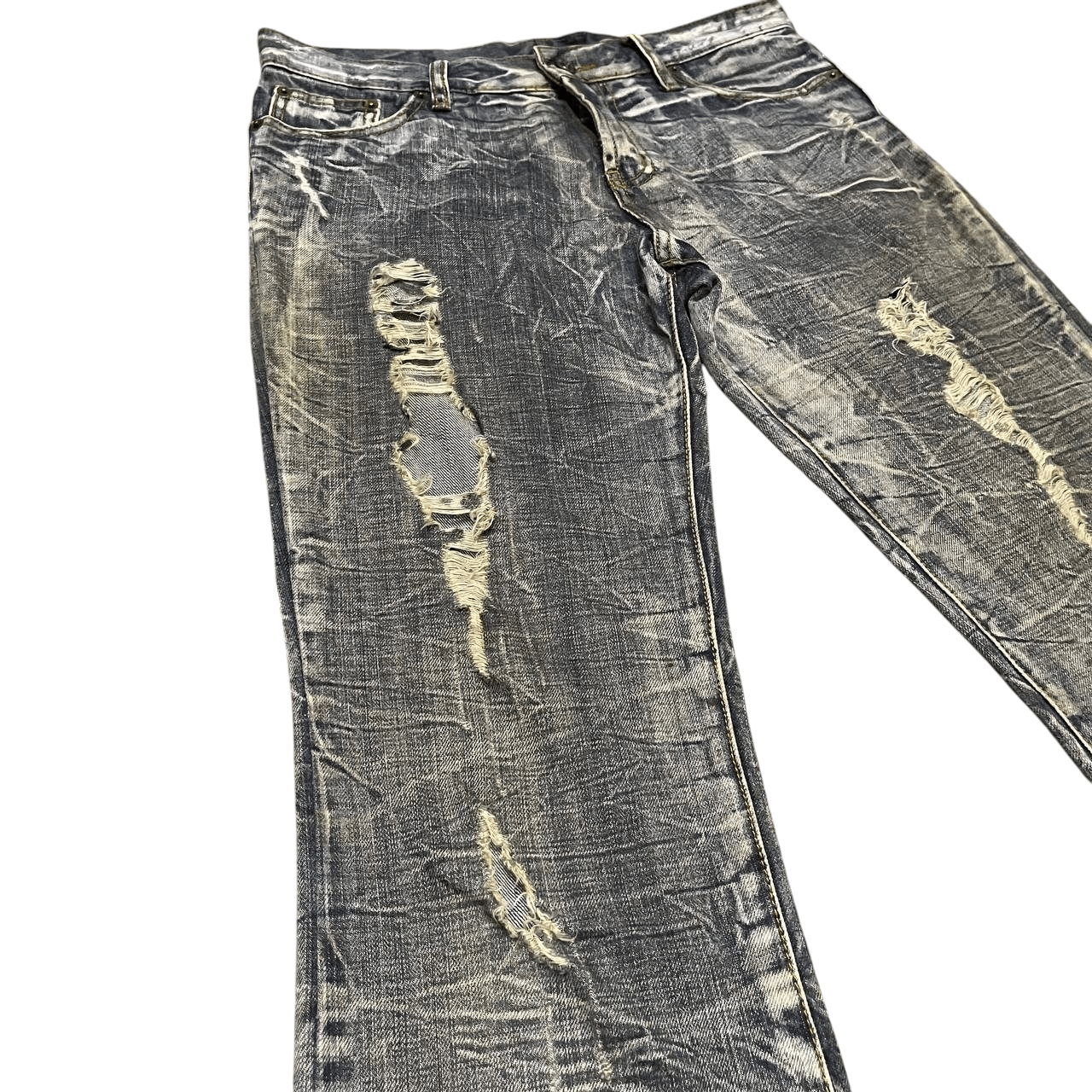 semanticdesign Vintage Semantic Design Flared Jeans Size US 31 - 4 Thumbnail
