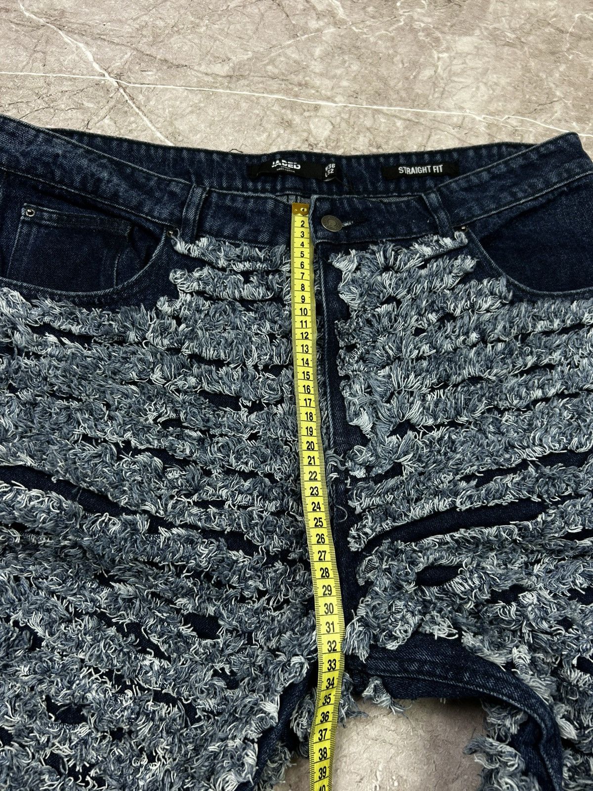 Jaded London Jaded London Shredded Denim Jeans Size US 36 / EU 52 - 13 Thumbnail