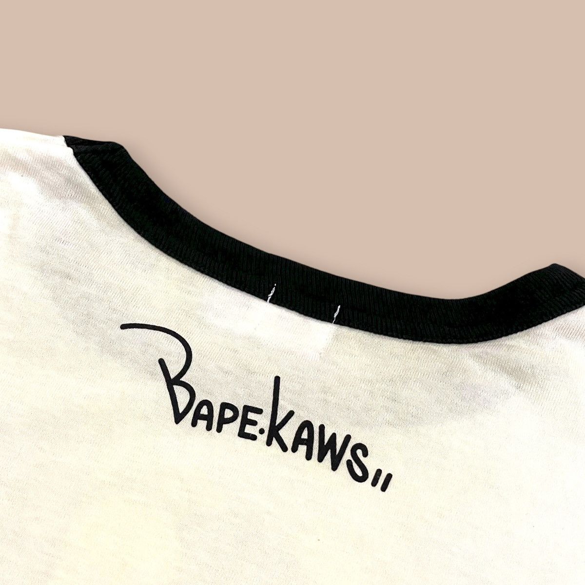 Bape × Kaws OG 2000's Bape X KAWS Ringer L/S Tee Size US M / EU 48-50 / 2 - 10 Thumbnail