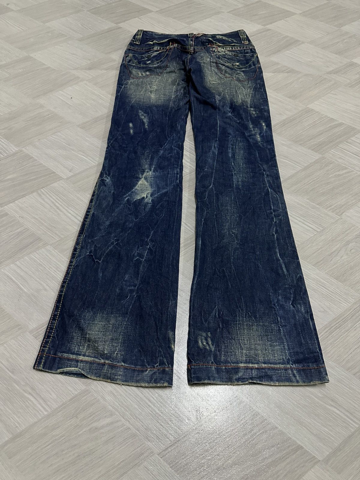 If Six Was Nine Vintage Y2K Red Pepper Denim Mudmax Wash Pant Size US 28 / EU 44 - 12 Thumbnail