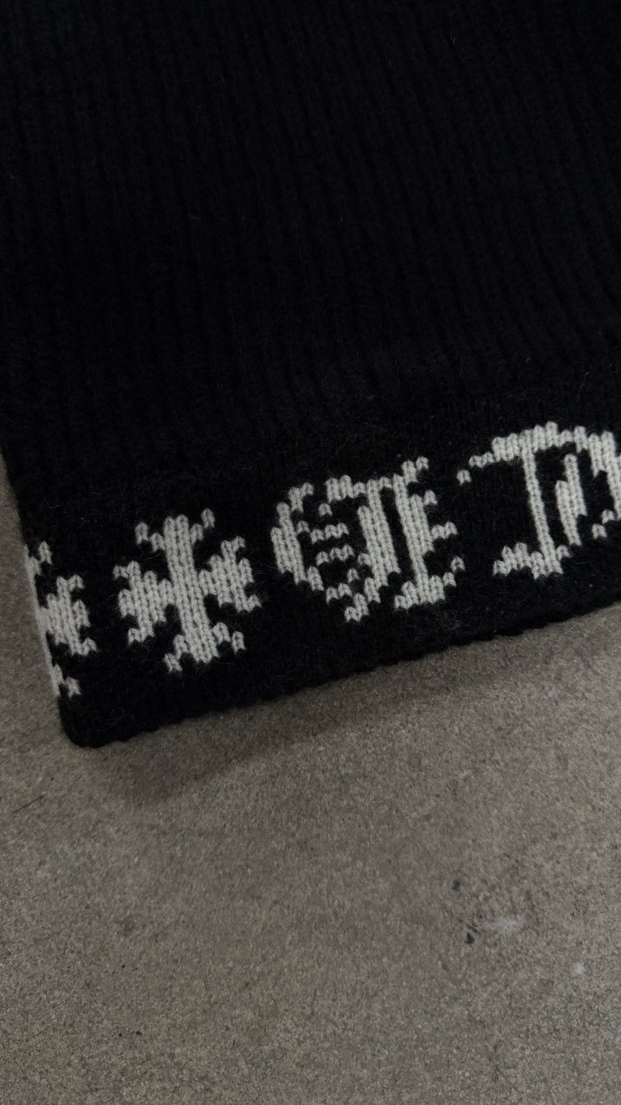 Chrome Hearts RARE! Chrome Hearts Stadium Big Daddy "Black" beanie Size ONE SIZE - 7 Thumbnail