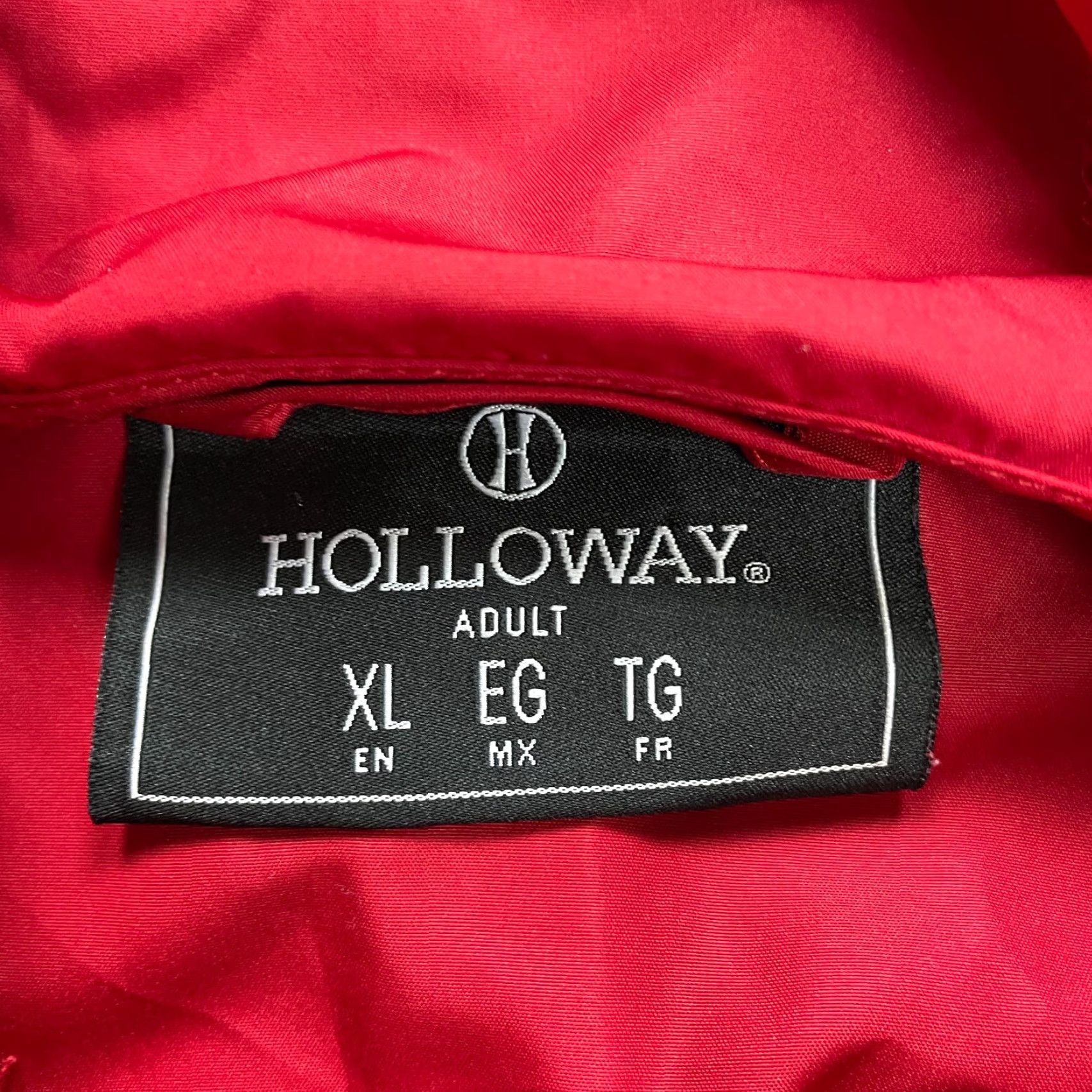 Holloway Holloway Hoodie Windbreaker Jacket Unisex Adults XL Red Gray 1/2 Zip Anorak Sports Comfort Breathable Pockets Logo Size US XL / EU 56 / 4 - 7 Thumbnail