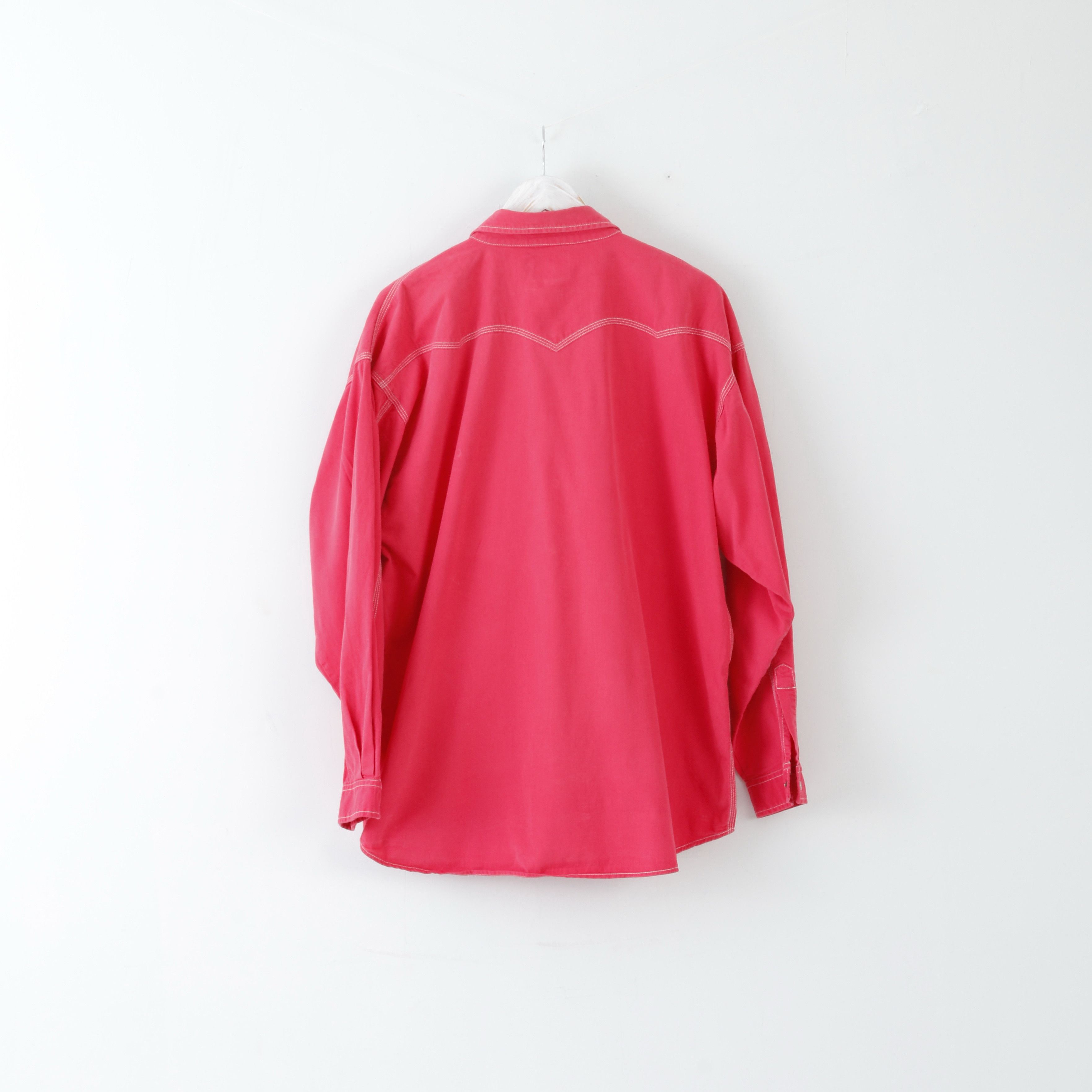 Vintage Trader Mens XL Casual Shirt Pink Long Sleeve Cotton 0689 Size US XL / EU 56 / 4 - 6 Thumbnail