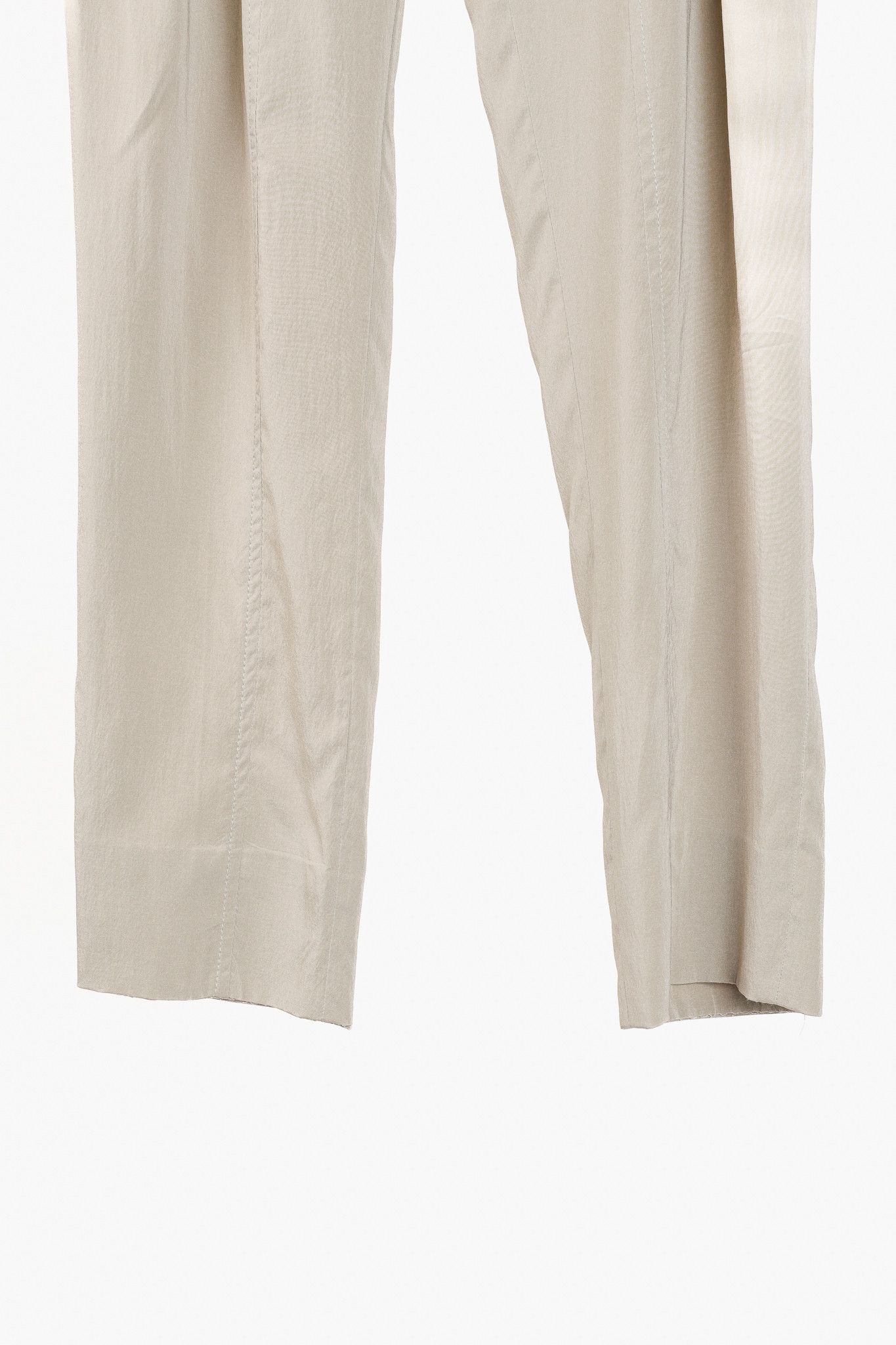Brunello Cucinelli Brunello Cucinelli Taupe Silk Pleated Trousers Size 28" / US 6 / IT 42 - 6 Thumbnail