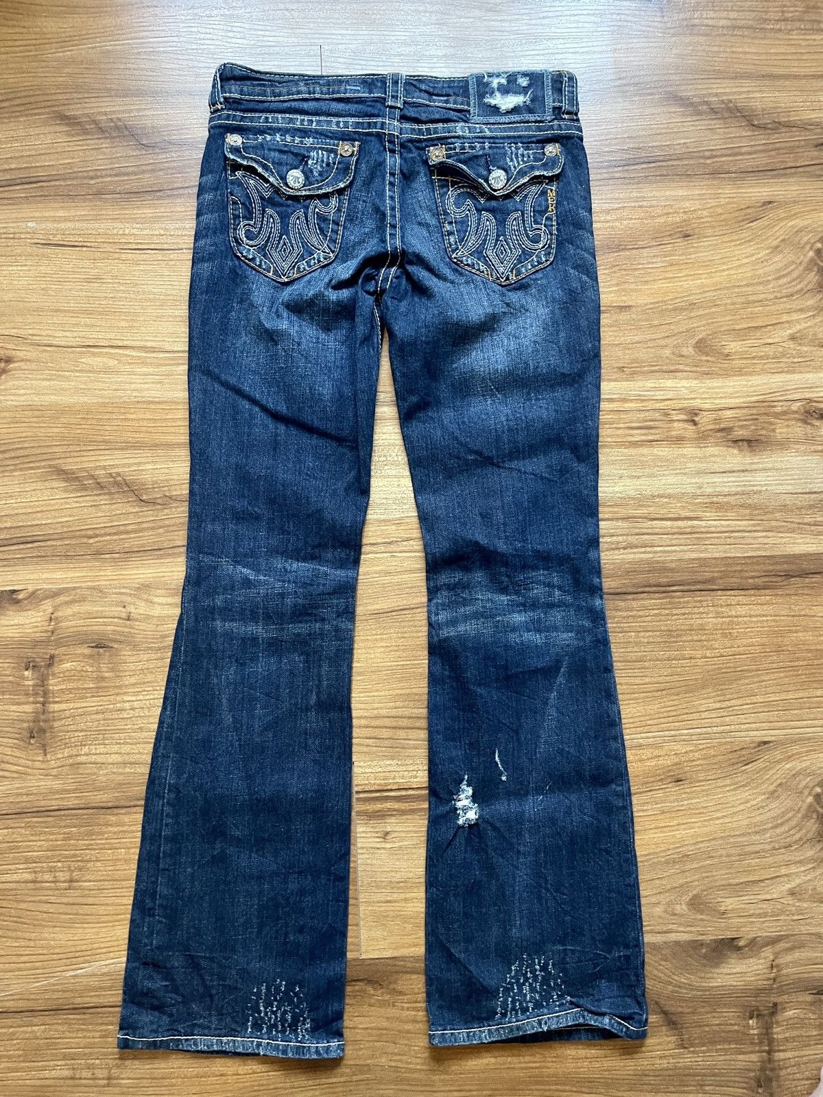 Mek Denim VINTAGE FLARED MEK DENIM OAXACA RARE HANDCRAFTED SIZE 30X31 Size 30" / US 8 / IT 44 - 9 Thumbnail