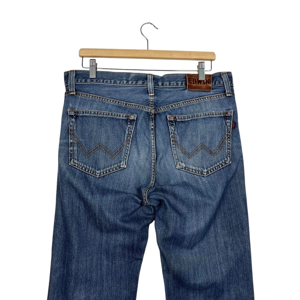 Edwin Vintage Edwin Sashiko Rare Design Workwear Denim Jeans Size US 34 / EU 50 - 6 Thumbnail