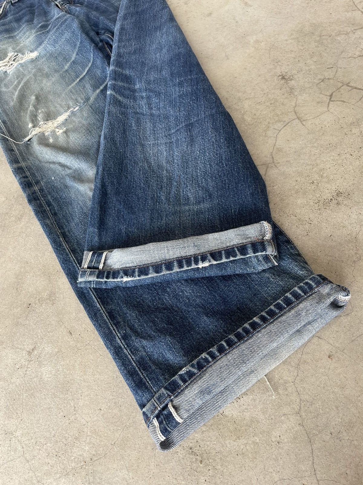 Japanese Brand Japanese Brand Selvedge Distressed Jeans Size US 30 / EU 46 - 3 Thumbnail