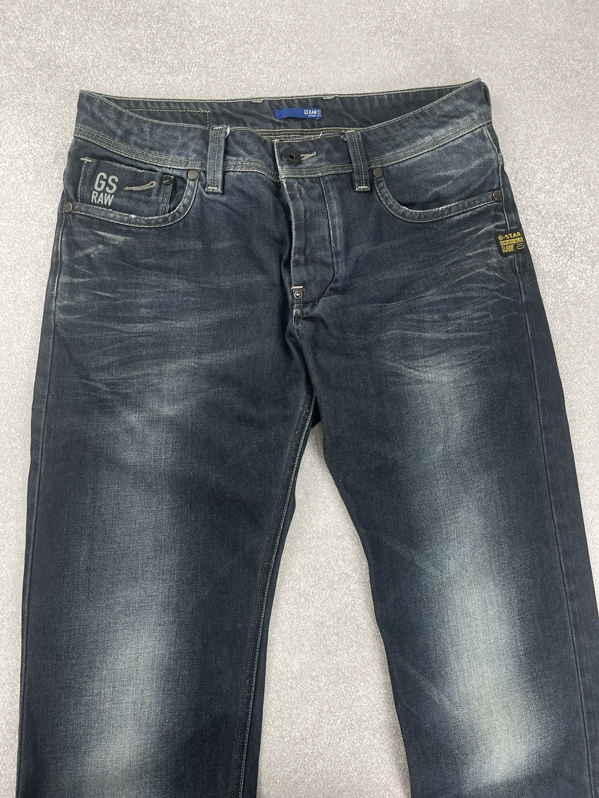 G-Star × Vintage Vintage G-Star Raw Attacc Low Straight Denim Jeans Size US 30 / EU 46 - 3 Thumbnail