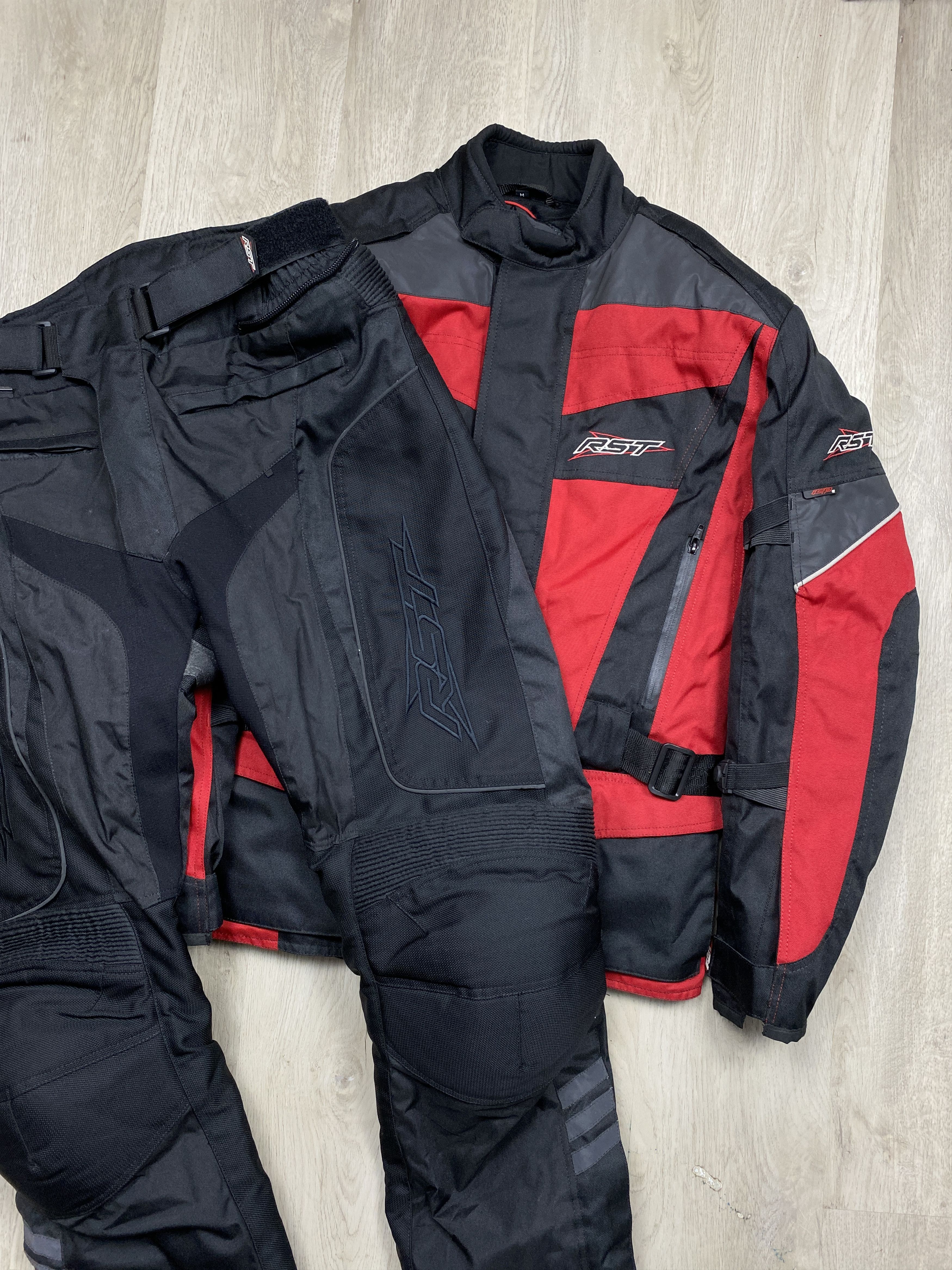 Genuine Leather RST Moto Jacket + Pants Racing Suit Overall Size US M / EU 48-50 / 2 - 2 Thumbnail