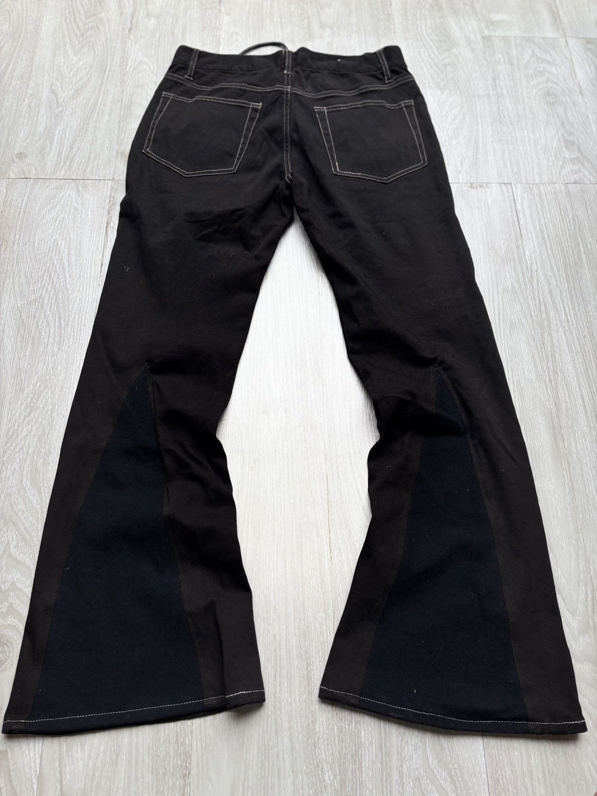 Japanese Brand Rubik lace up flare pants Size US 29 - 4 Thumbnail