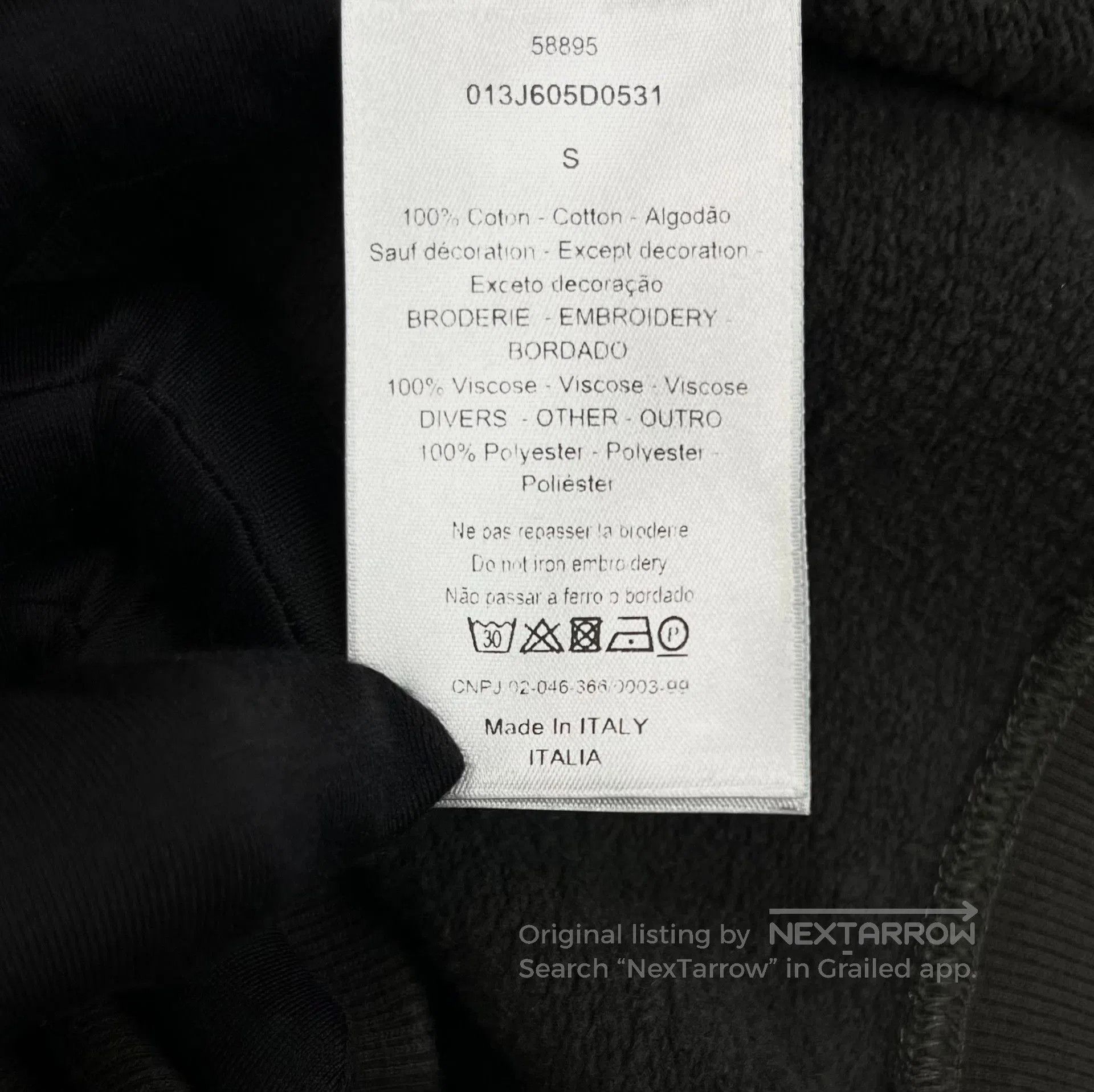 Dior Dior New Brown-Green Washed Embroidered Hoodie. Size M / US 6-8 / IT 42-44 - 4 Thumbnail