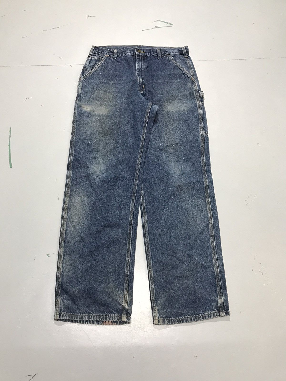 Vintage Carhartt B13 HDK carpenter workwear denim