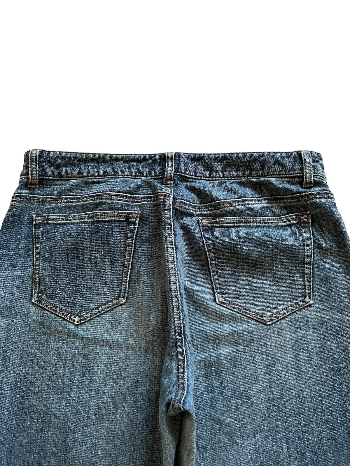 Japanese Brand SALES🔥Vintage Japanese Brand Flare Faded Wash Western Jeans Size 33" - 8 Thumbnail
