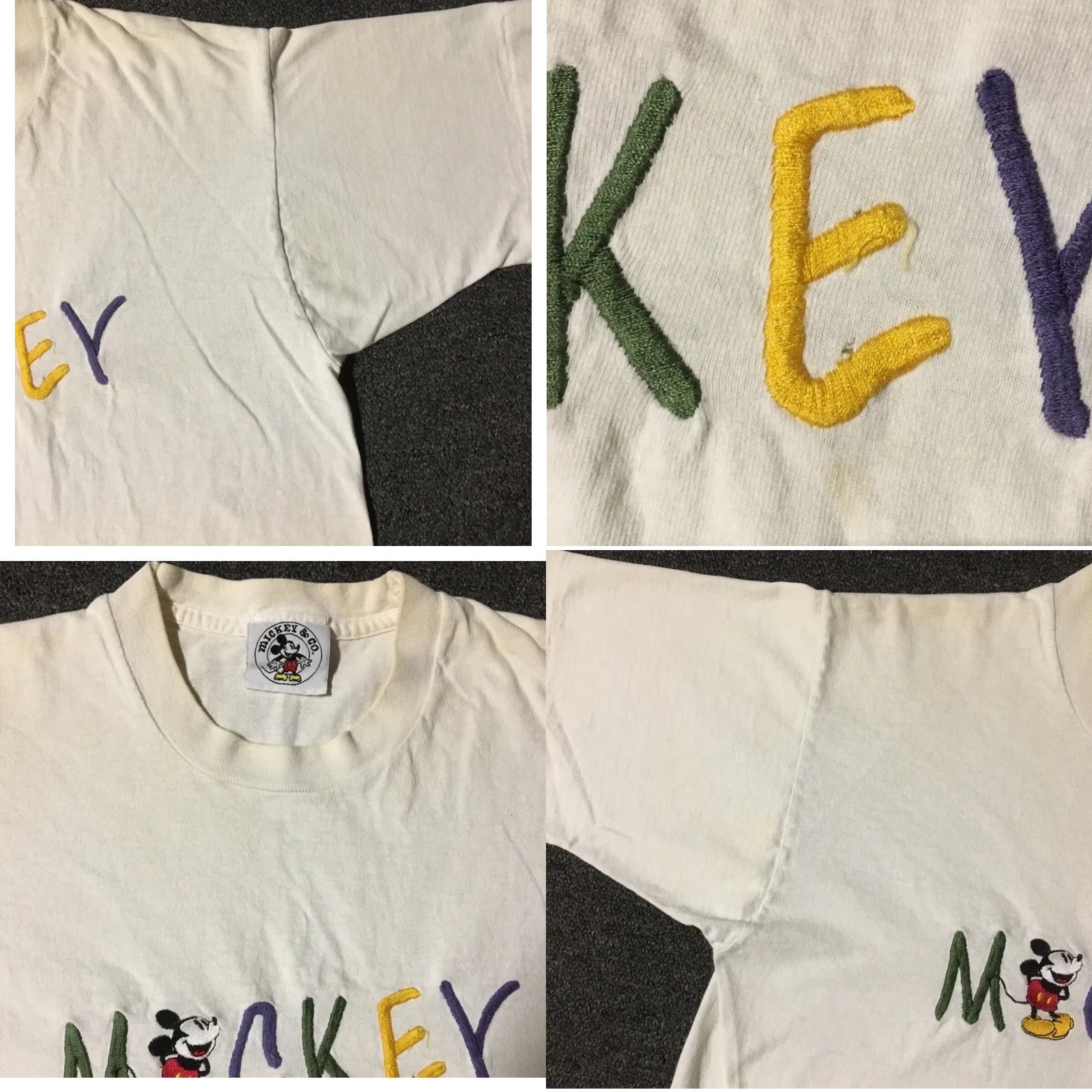Disney VINTAGE Mickey Mouse Shirt USA Disney 90s Faded Grunge Cartoon TV Punk M White Mens M USA Disney Grunge 90s Mickey Mouse Cartoon Shirt Mens M White Size US M / EU 48-50 / 2 - 8 Thumbnail