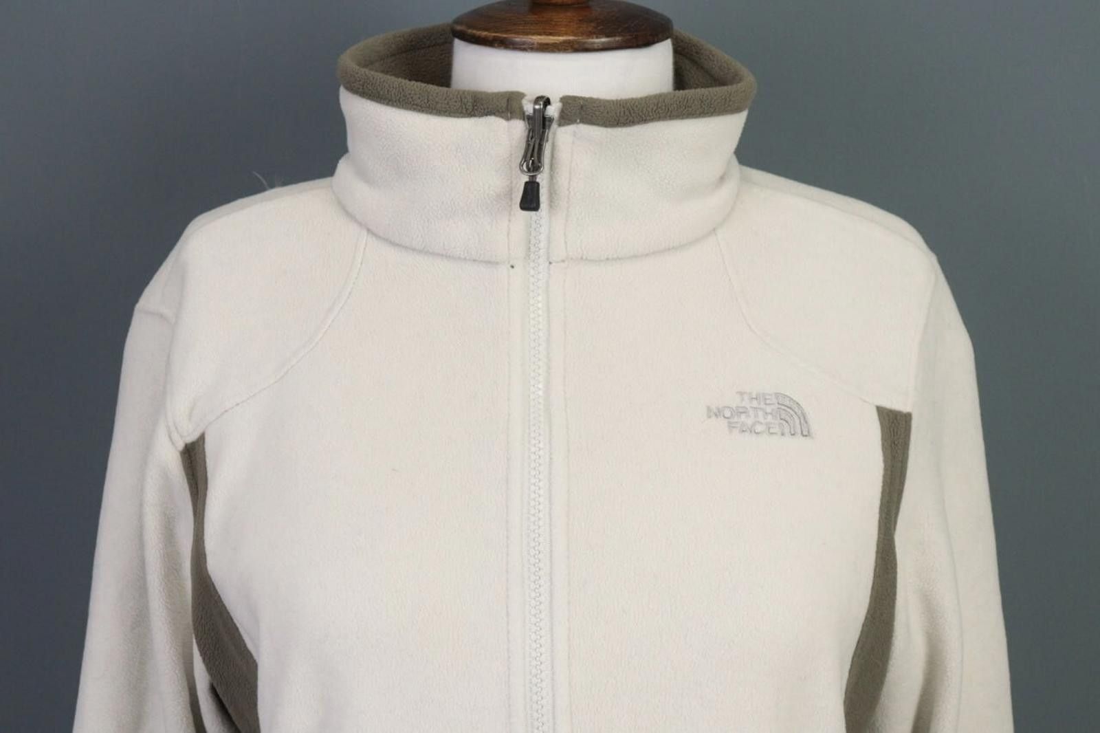 The North Face The North Face Beige Full Zip Fleece Jacket Size M Size M / US 6-8 / IT 42-44 - 2 Thumbnail