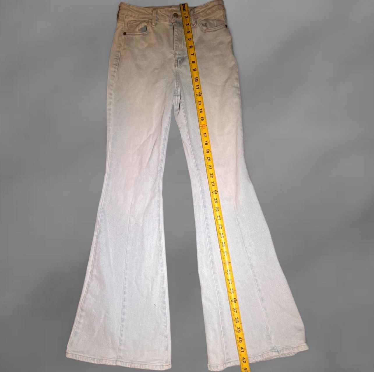 Celio Light wash flare jeans Size 36" / US 14 / IT 50 - 2 Thumbnail