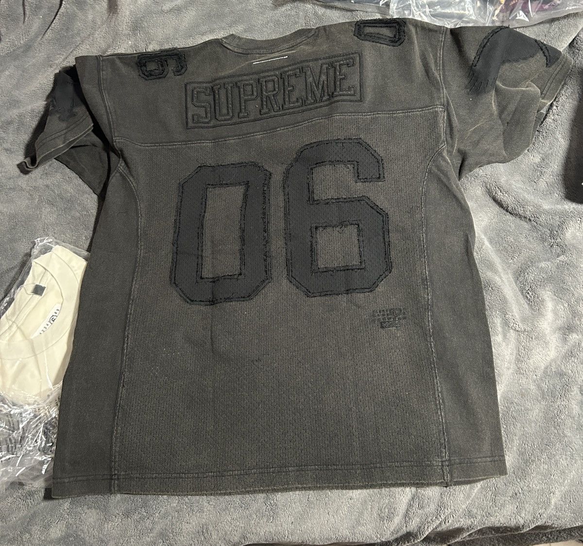 Supreme mm6 maison margiela cotton football jersey medium