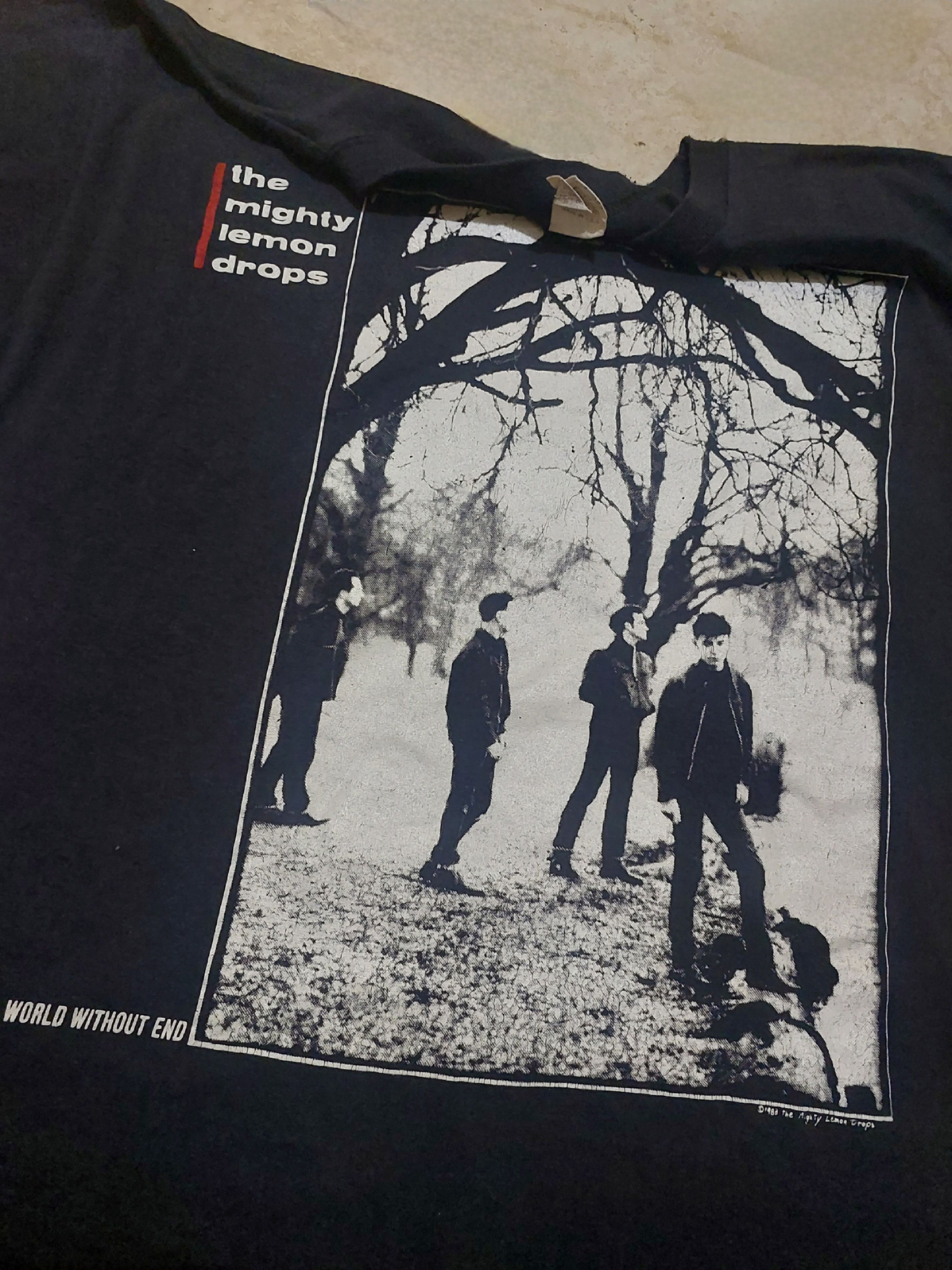 Band Tees Vtg 1988 The Mighty Lemon Drops 'World Without End~Tour 88' Size US XL / EU 56 / 4 - 4 Thumbnail
