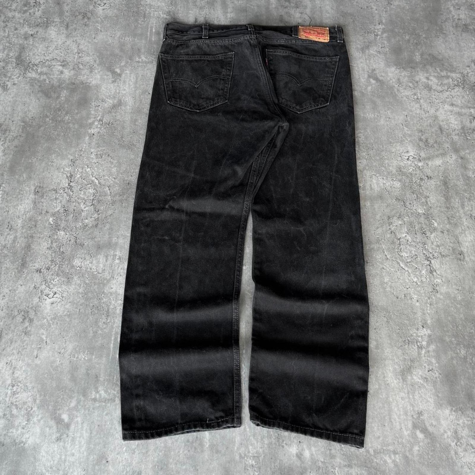 Levi's × Levi's Vintage Clothing × Vintage Vintage Y2K Levi’s 505 Black Grunge Opium Denim Jeans Size US 37 - 1 Thumbnail