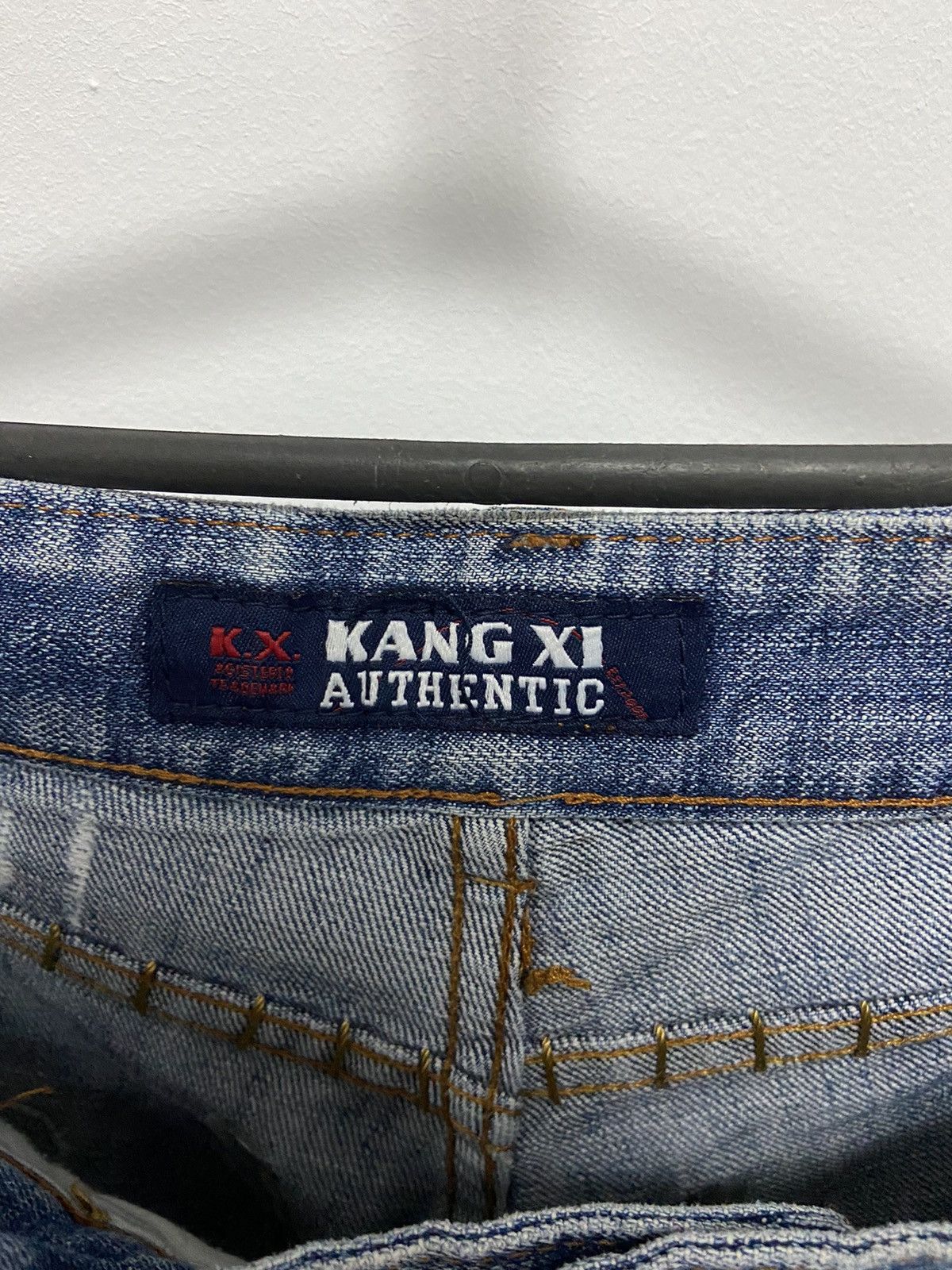 Japanese Brand × Vintage Bucks Dollars jeans Pants Japanese Vintage Small Logo Kang Size US 31 - 6 Thumbnail