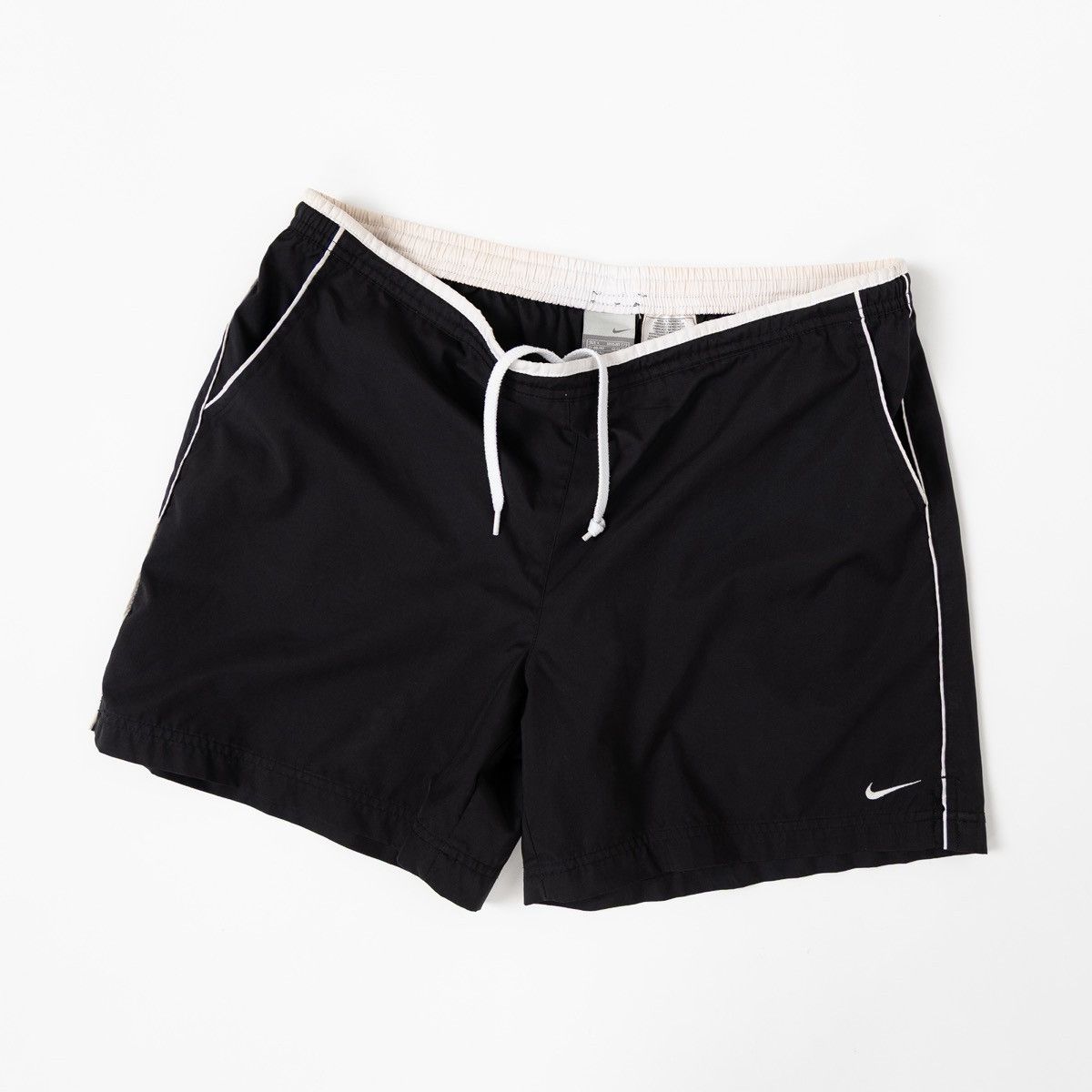 Nike Nike Vintage 00s Mens Black Swim Shorts Small Swoosh Beach Size US 34 / EU 50 - 1 Thumbnail