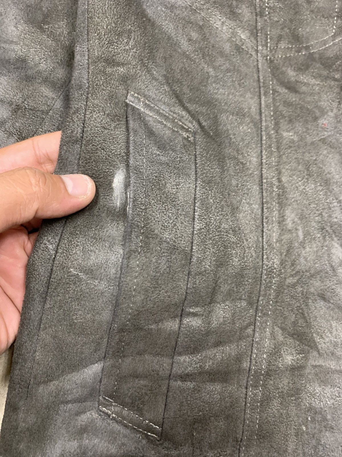 Tornado Mart Tornado Mart Suede Leather Punk Style Lace Up Jacket Size M / US 6-8 / IT 42-44 - 6 Thumbnail