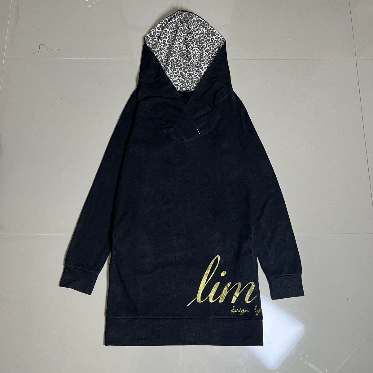 If Six Was Nine Leopard Lined Oversized Hoodie Dress lim Style Size US S / EU 44-46 / 1 - 1 Thumbnail