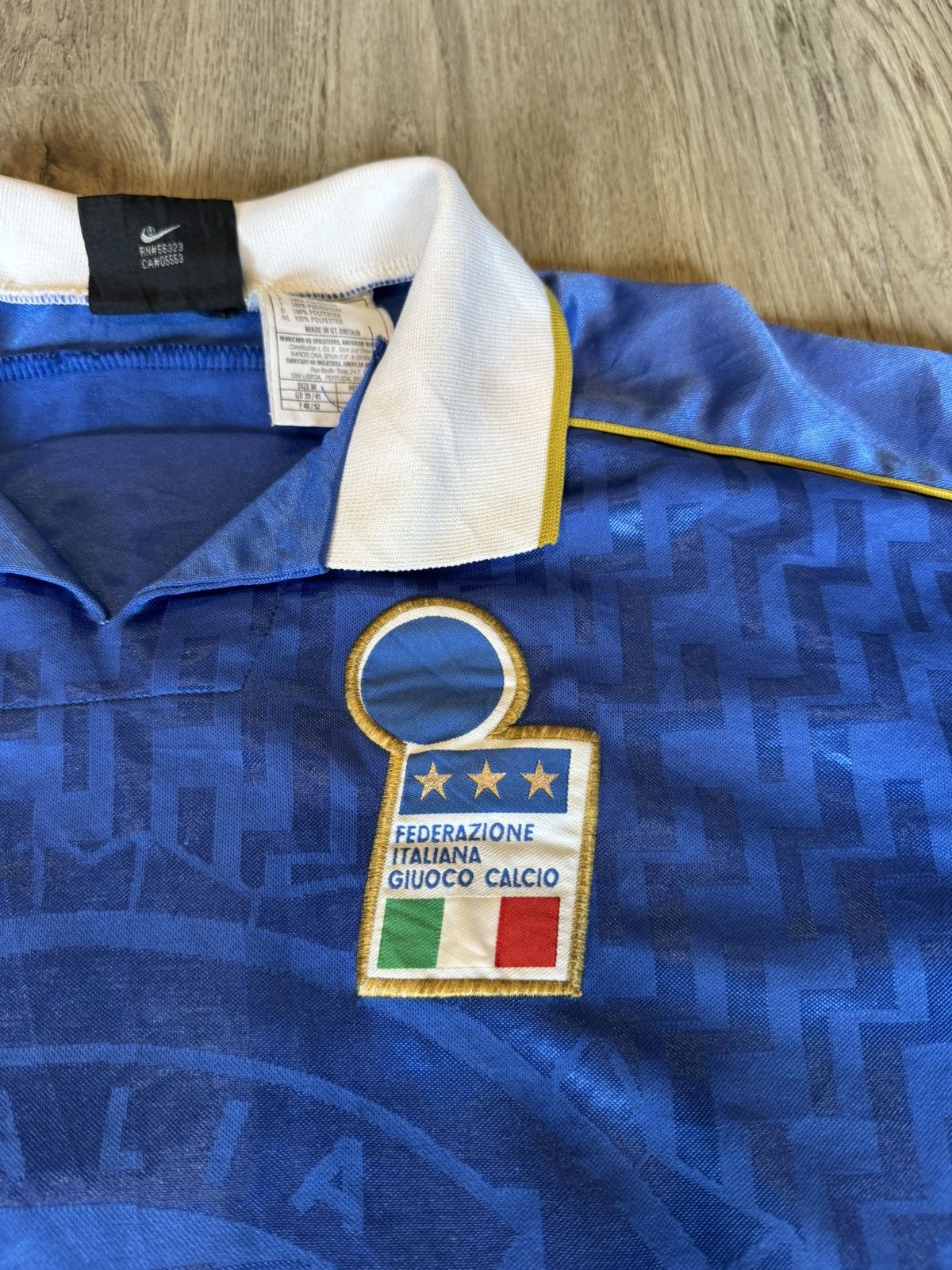 Nike VINTAGE ITALY 1994-1996 HOME JERSEY SHIRT BY NIKE Size US M / EU 48-50 / 2 - 3 Thumbnail