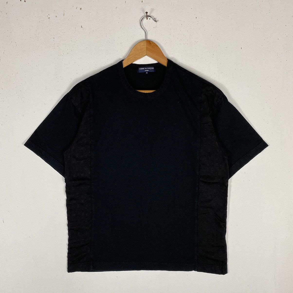 Comme des Garcons Homme AD2006 CDGH BLACK MINIMALIST TEE Size US S / EU 44-46 / 1 - 2 Thumbnail