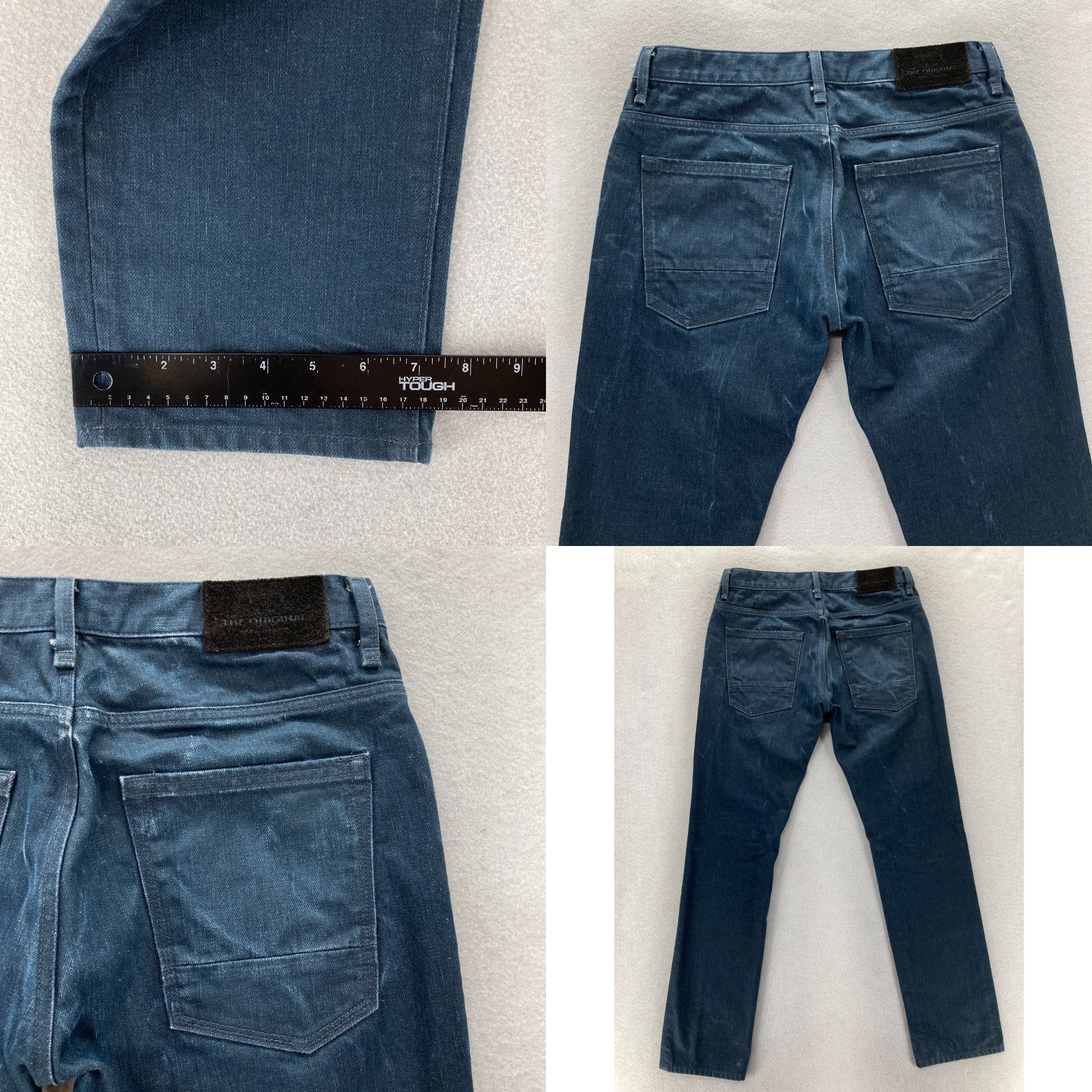Ben Sherman Ben Sherman Brighton 63 Jeans Mens 32x32 Rampton Slim Straight Blue Denim Waxed Shirt Size US 32 / EU 48 - 9 Thumbnail