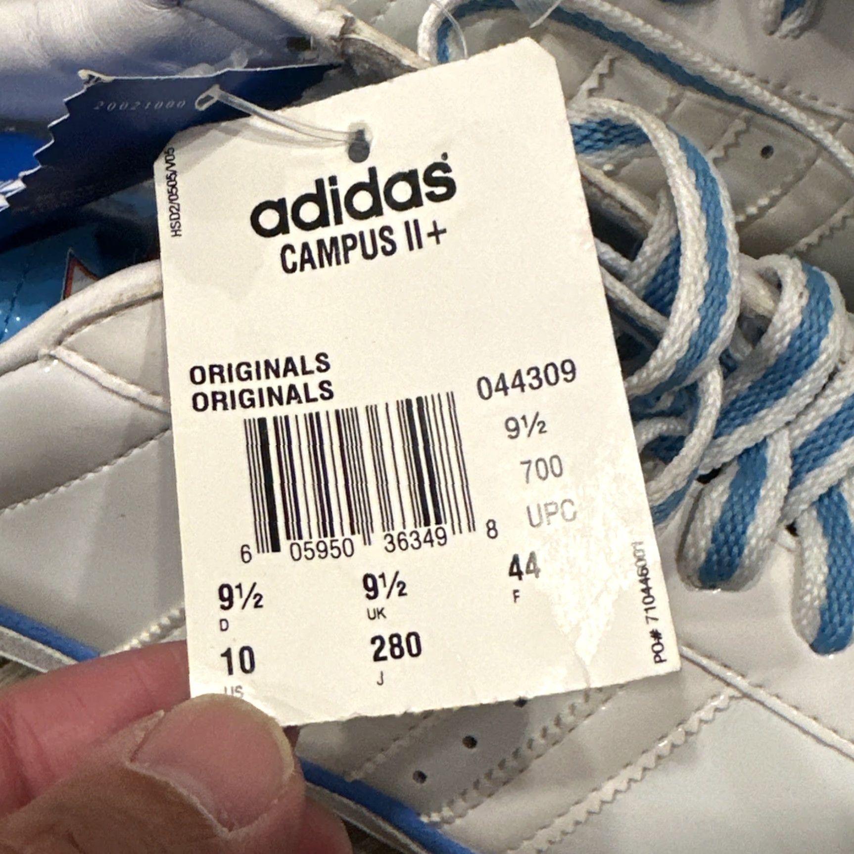 Adidas VINTAGE GOLDEN STATE WARRIORS ADIDAS CAMPUS II+ ORIGINALS SHOE Adult 10 White Warriors Logo Left Right Heel Patent Leather Athletic Sneakers Mens Size US 10 / EU 43 - 5 Thumbnail