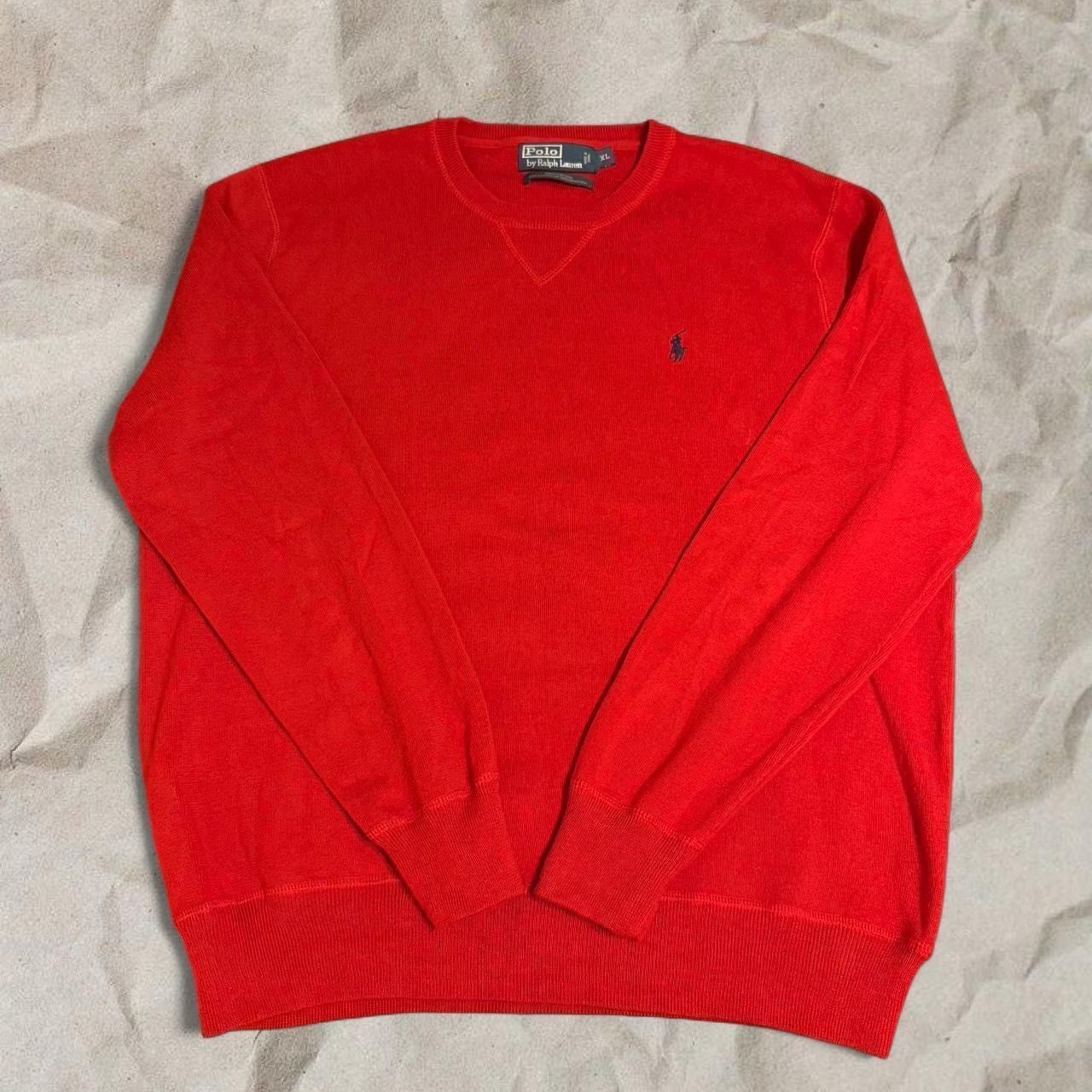 Polo Ralph Lauren Vintage Red Polo Ralph Lauren Sweater Size US XL / EU 56 / 4 - 1 Thumbnail