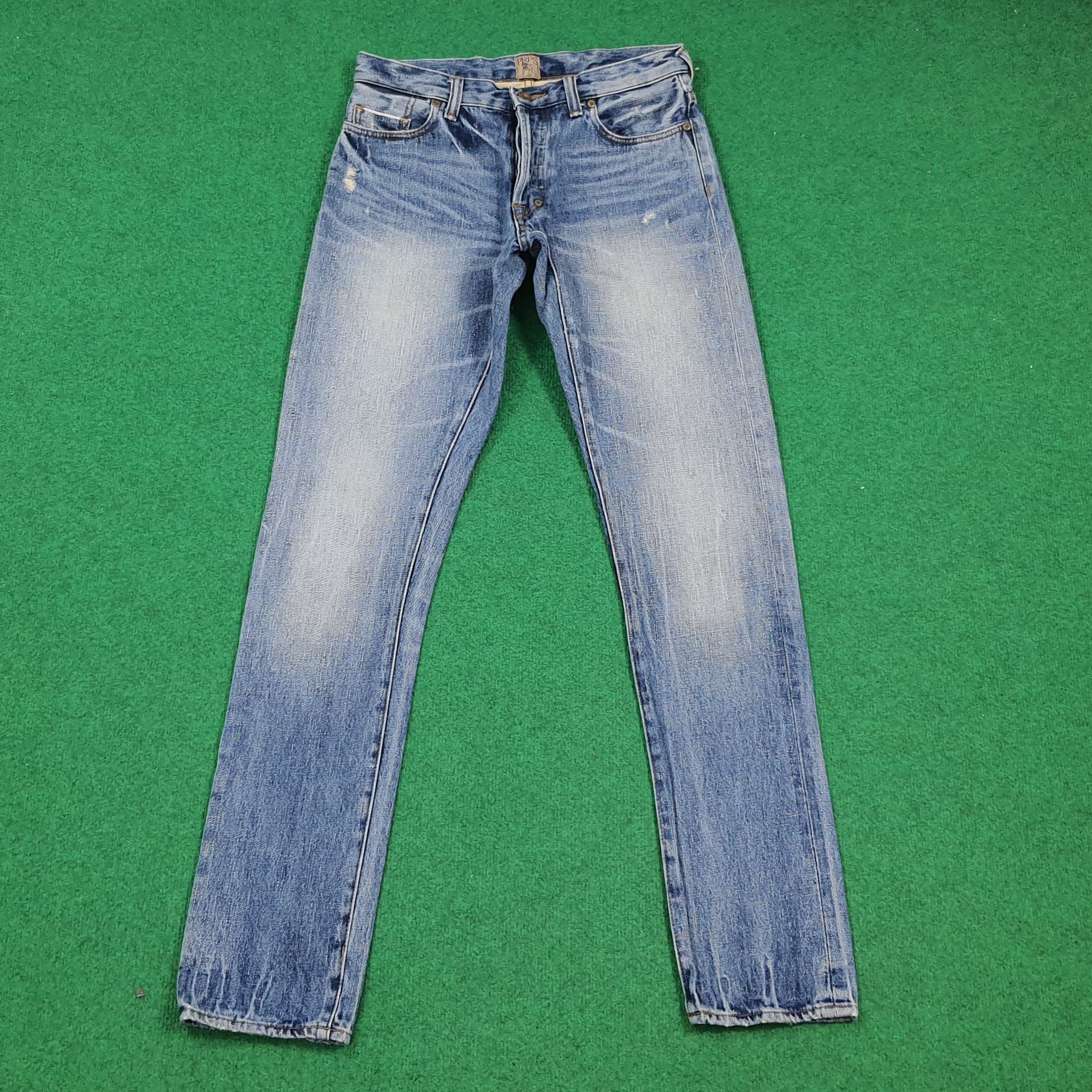 Prps Vintage PRPS Selvedge Camo Pocket Distressed Jeans C297N16 Size US 31 - 4 Thumbnail