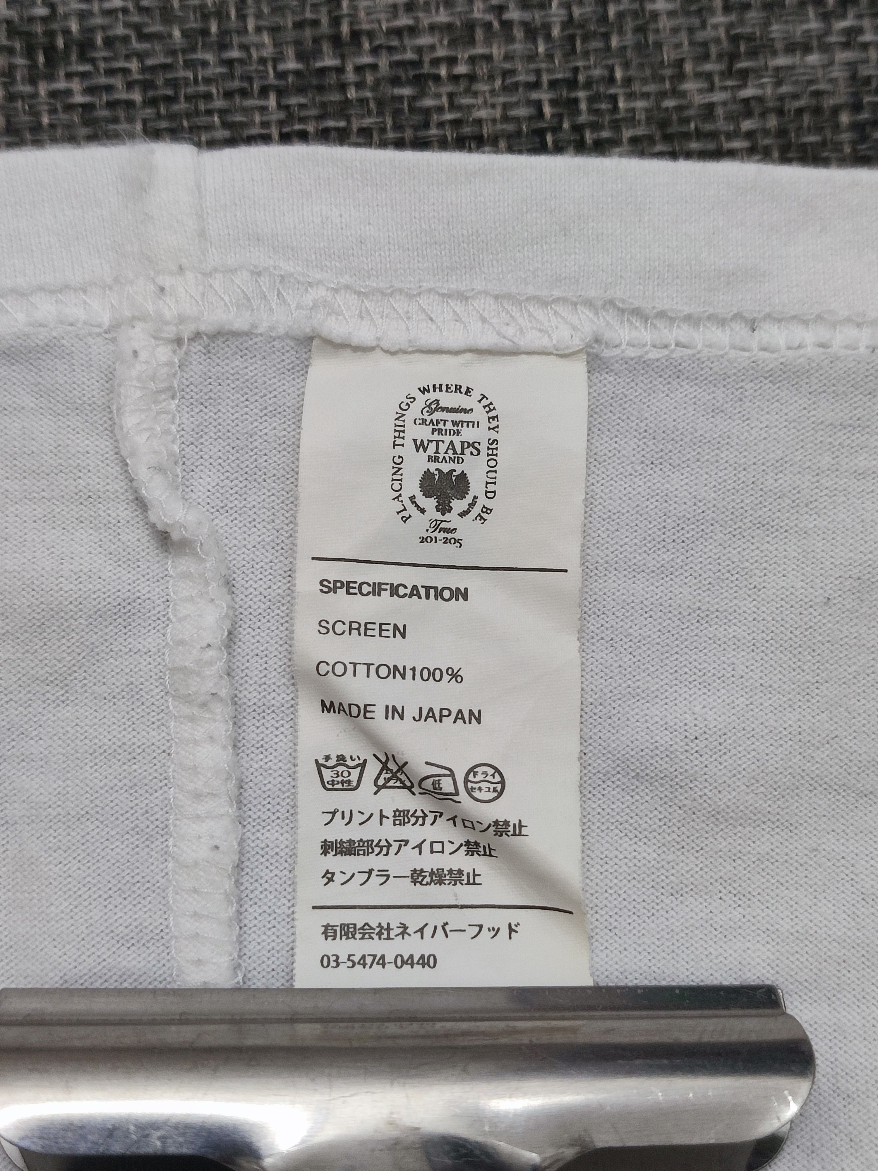 Wtaps Wtaps Visual Uparmored Wording Long Sleeve Tee Size US L / EU 52-54 / 3 - 8 Thumbnail