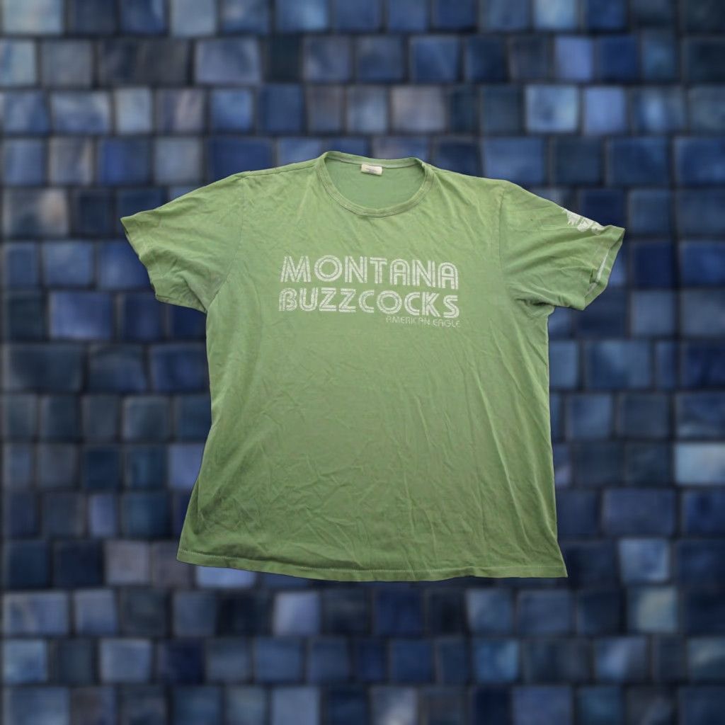 American Eagle Outfitters VTG American Eagle Outfitters Montana Buzzcocks Chicken Shirt Size L Men Short Sleeve Green 90s Thrashed Shirt Mens Size US L / EU 52-54 / 3 - 1 Thumbnail