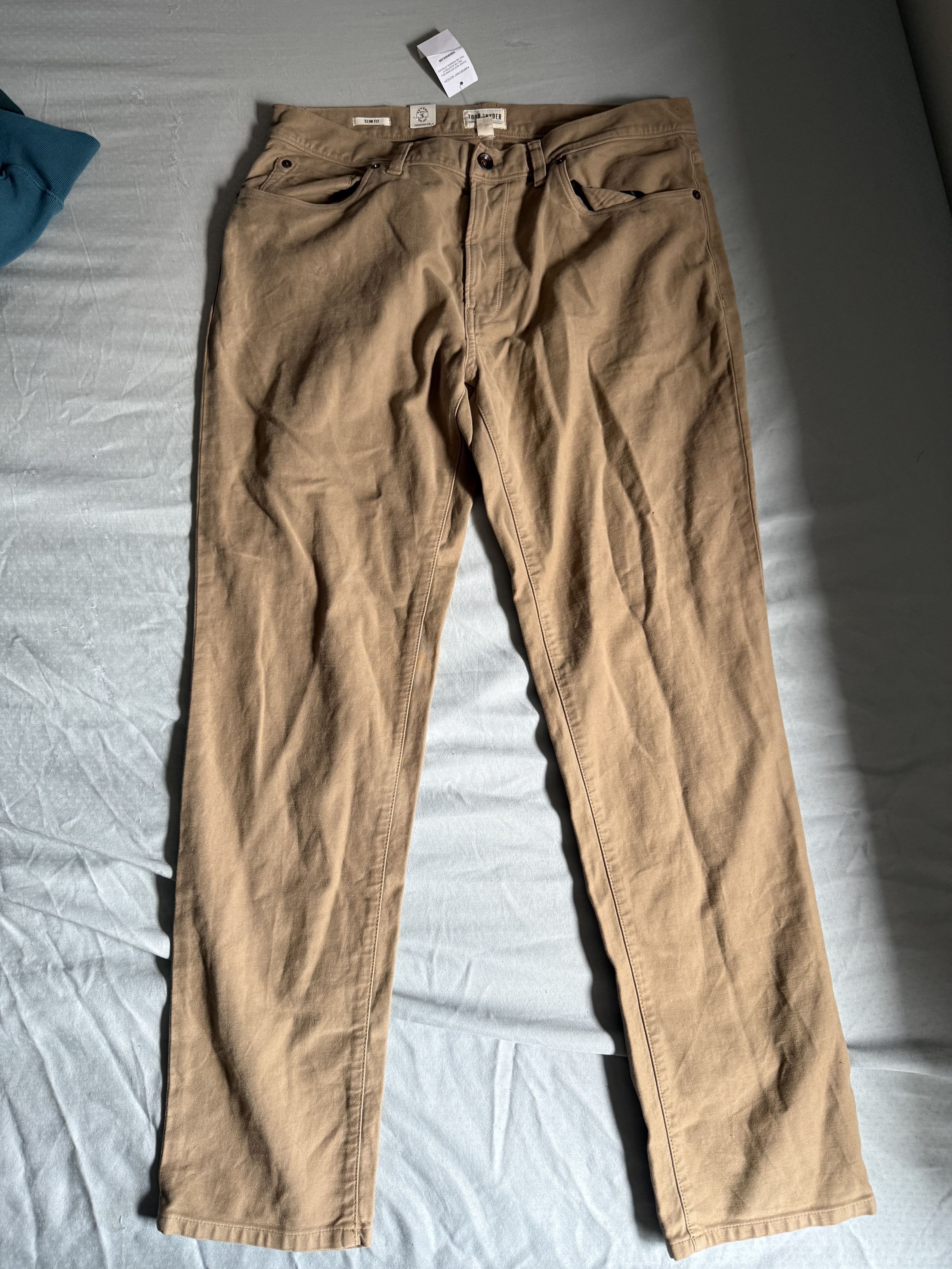 Todd Snyder Todd Snyder Slim Fit 5-Pocket Italian Moleskin Pant $248 Size US 32 / EU 48 - 1 Thumbnail