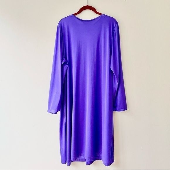 Other Vanity Fair Chemise XL Slip Vintage Satin Royal Purple Fabri Size ONE SIZE - 5 Thumbnail