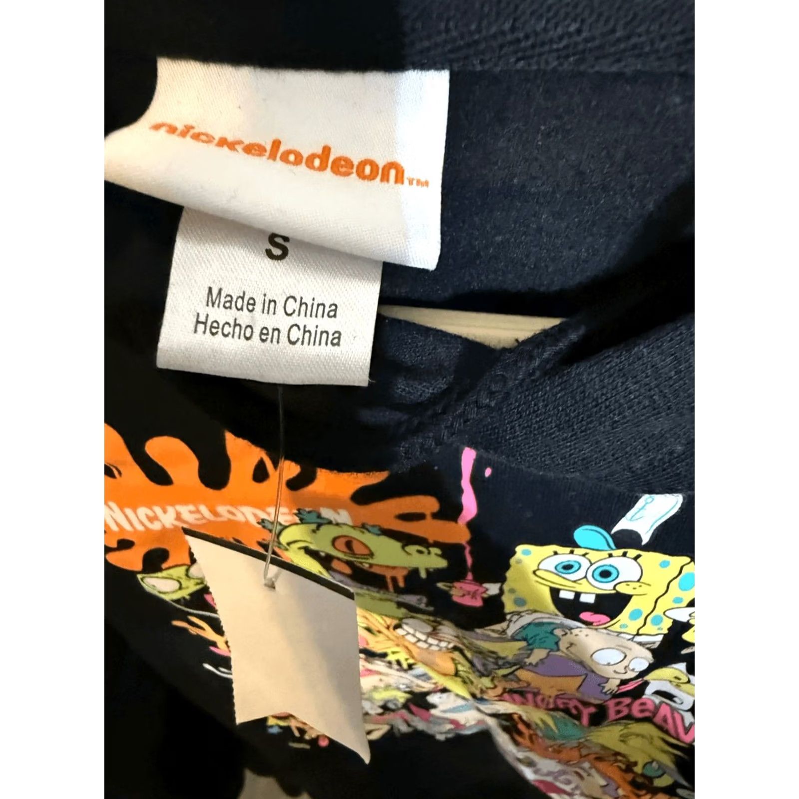 Nickelodeon Nickelodeon Men's Mash-up Graphic Pullover Hoodie Sweatshirt Black Small NWT Size US S / EU 44-46 / 1 - 2 Thumbnail