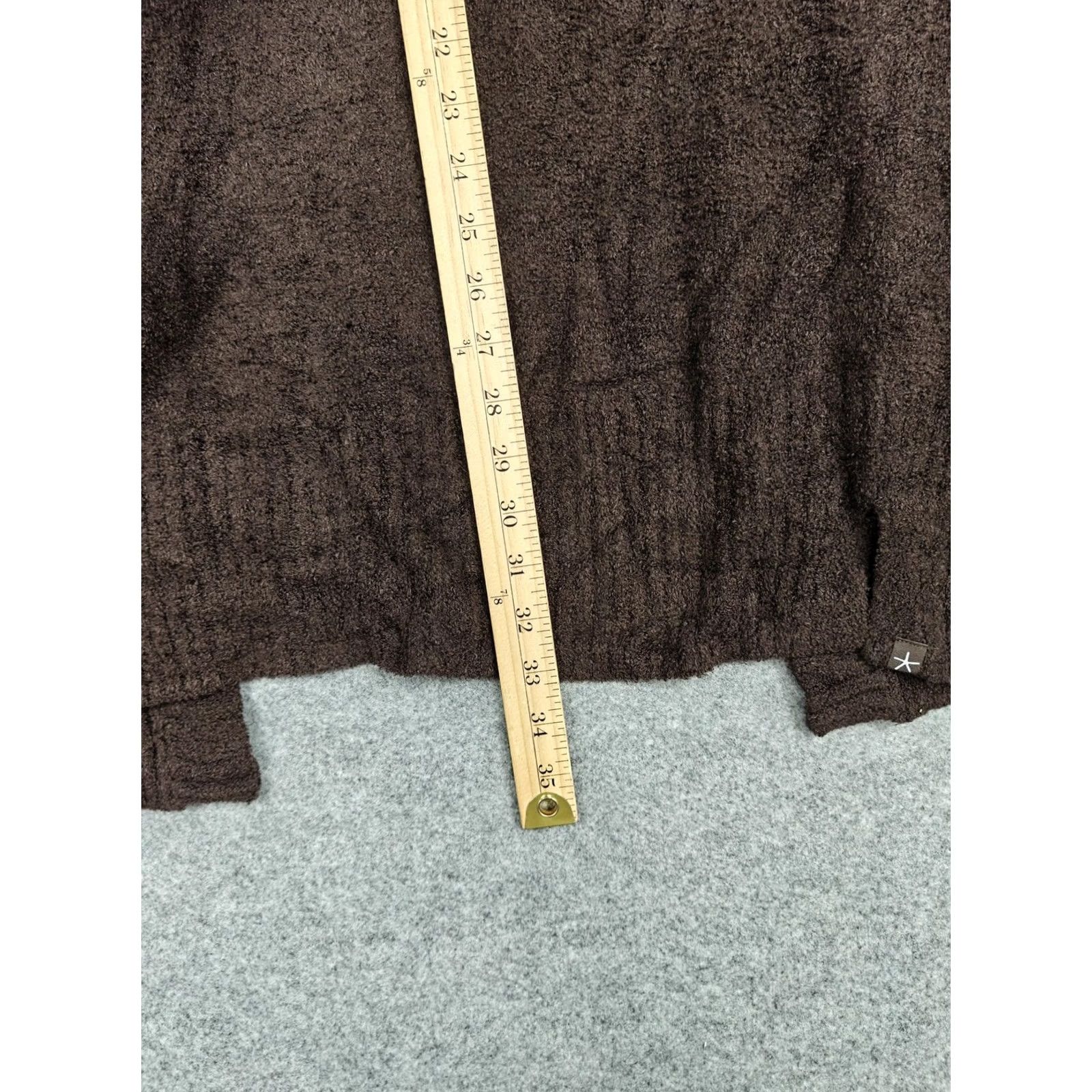 Vintage VINTAGE Barefoot Dreams Cardigan Womens S Brown CozyChic Lite Hooded Open Front Size S / US 4 / IT 40 - 6 Thumbnail
