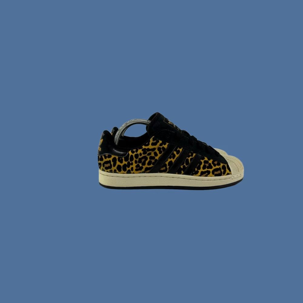 Adidas Adidas Superstar Leopard Print Sneakers Black Gold 2012 Women's Size 9 G63435 Size US 9 / IT 39 - 1 Thumbnail