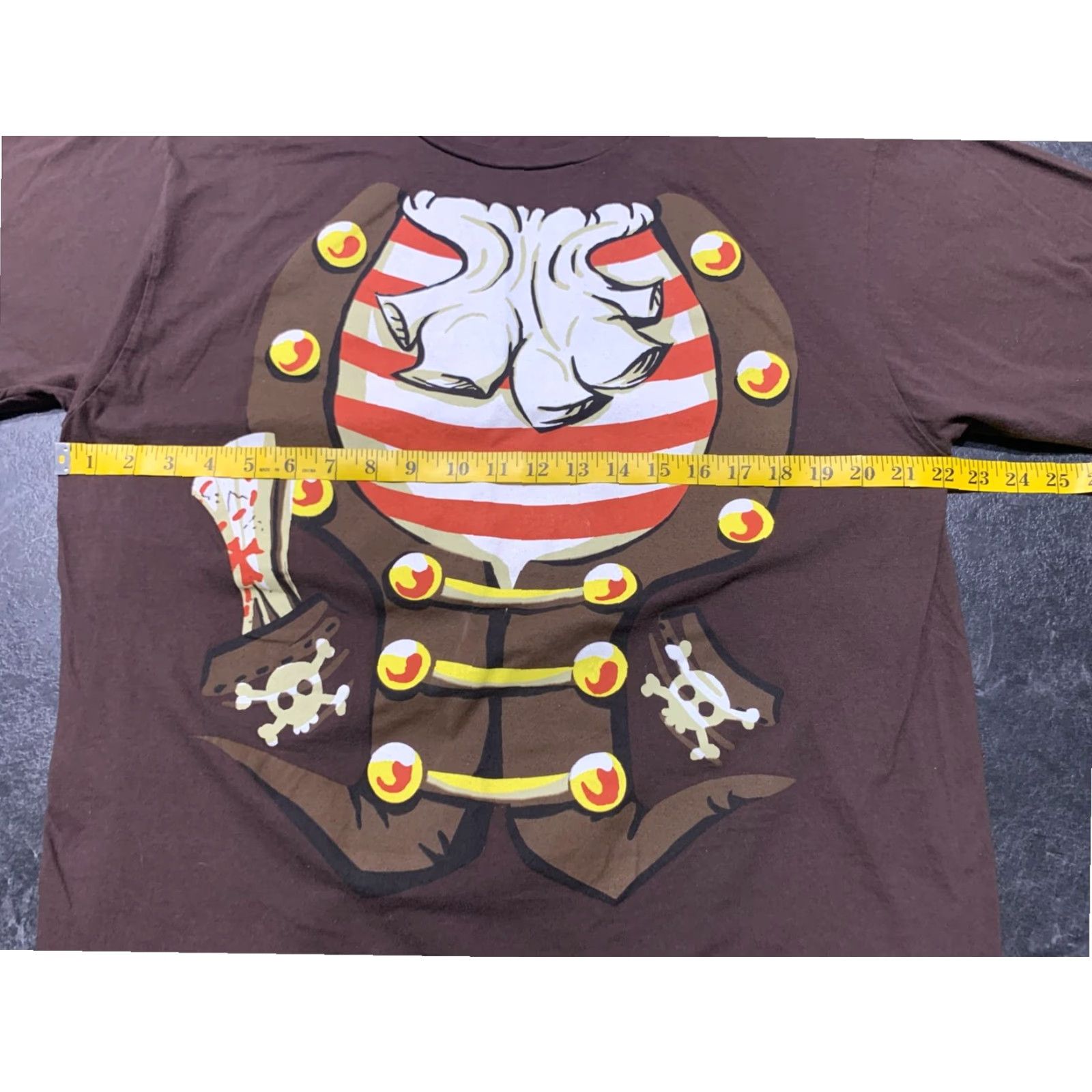 Vintage VINTAGE Brown Short-Sleeve Graphic T-Shirt Pirate Costume Moon Theme XL Men's Size US XL / EU 56 / 4 - 6 Thumbnail