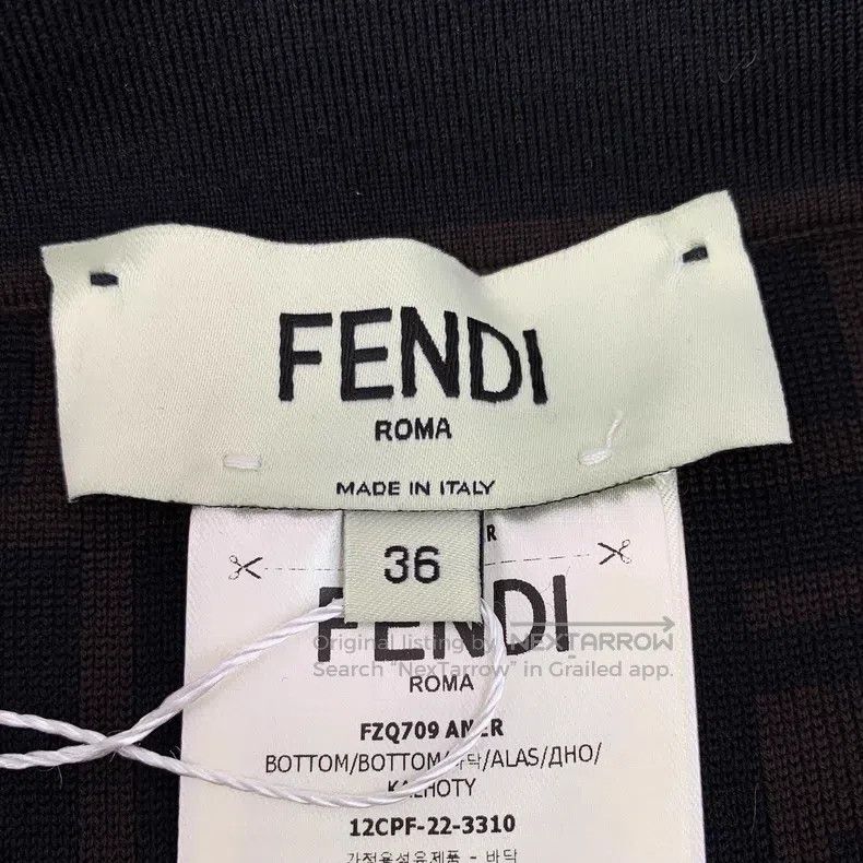 Fendi Fendi Black floral pattern full-print double-sided pencil Size 24" / US 00 / IT 34 - 6 Thumbnail