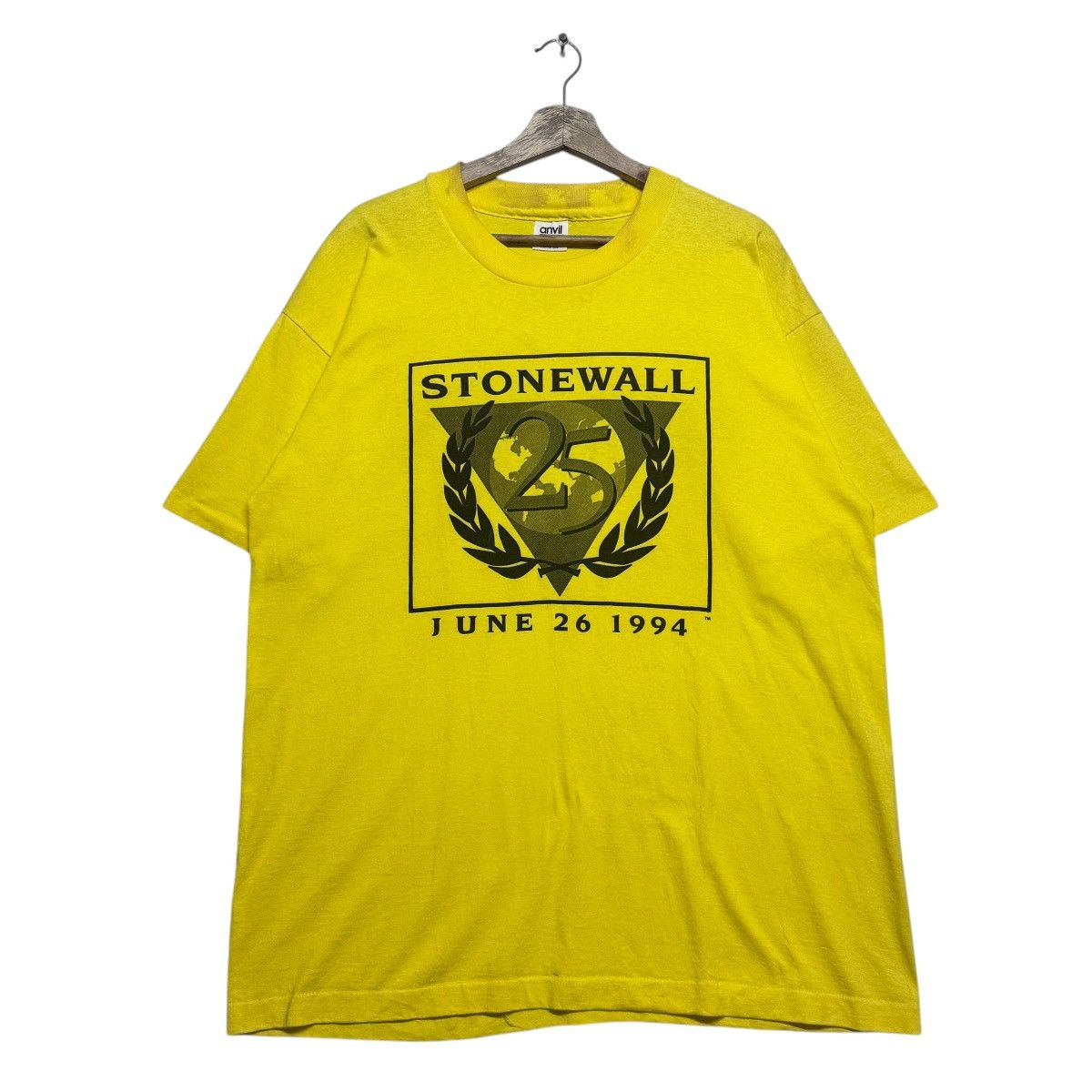 Anvil × Vintage 1994 Stonewall Marshall Tee Shirt Size US XL / EU 56 / 4 - 2 Thumbnail