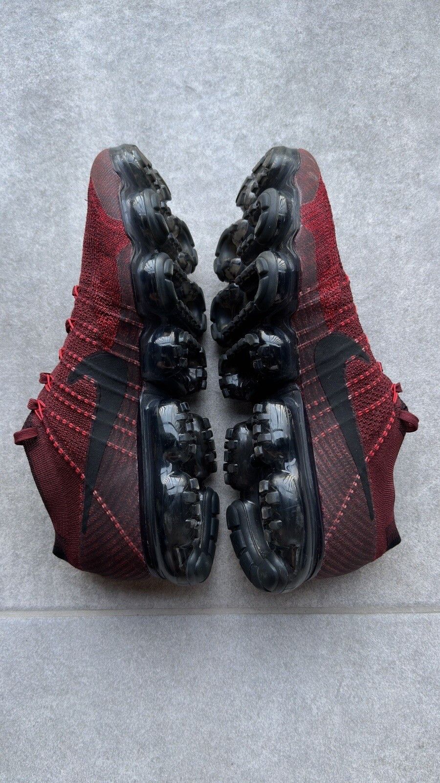 Nike Nike Vapormax Flyknit Dark Team Red Black Mens Shoes US-11 Size US 11 / EU 44 - 4 Thumbnail